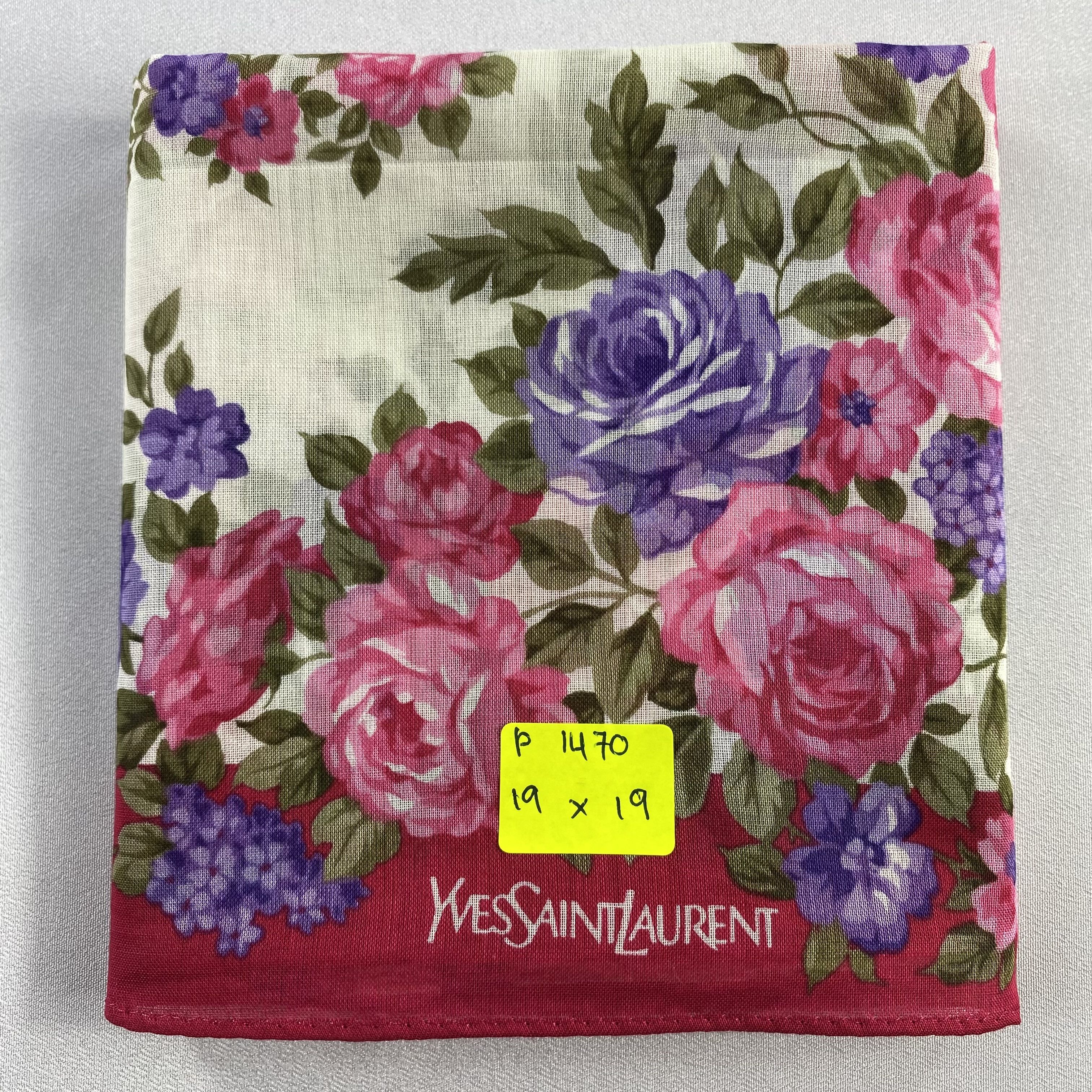 Vintage Yves Saint Laurent Handkerchief / Neckerchief-P1470 Size ONE SIZE - 5 Thumbnail