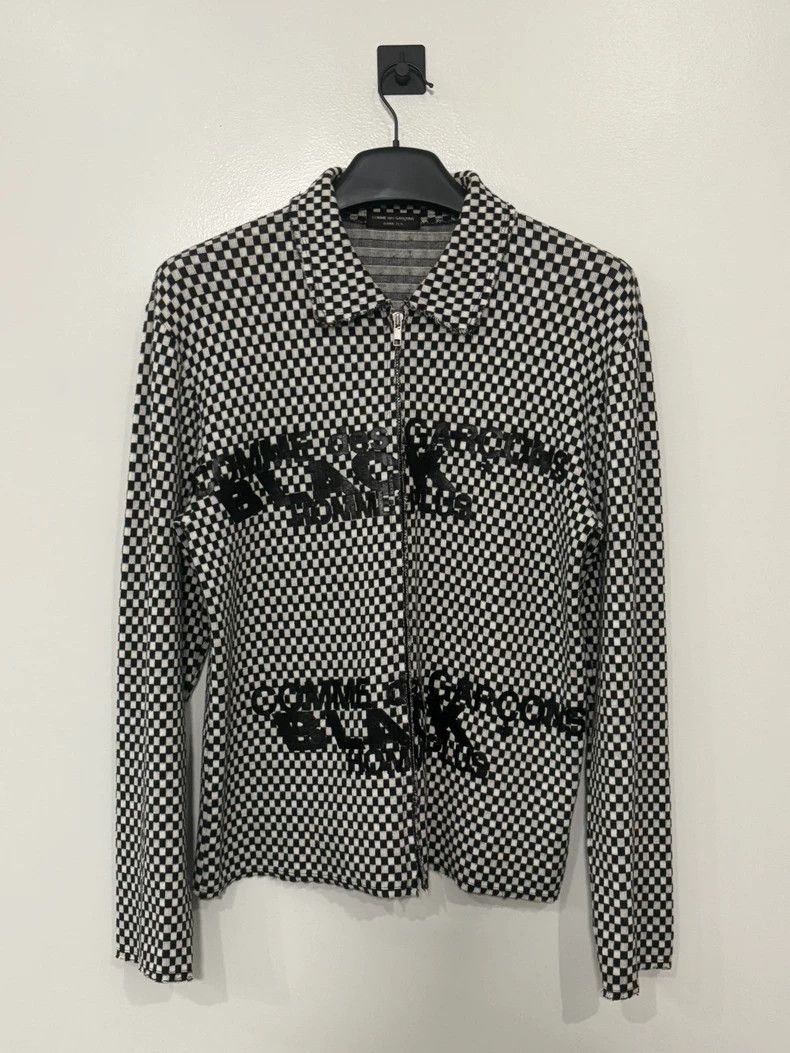 Comme des Garcons Comme Des Garcons Chessboard zipper knitted sweater 2505-Ne Size M / US 6-8 / IT 42-44 - 1 Thumbnail