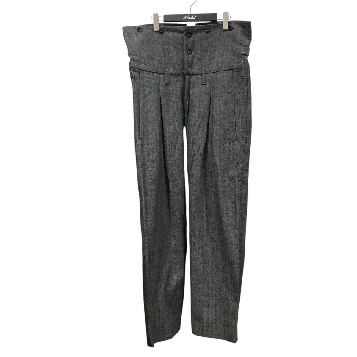 Yohji Yamamoto Yohji Yamamoto pour homme/Waist Herringbone Wide Pants Size US 39 - 1 Thumbnail