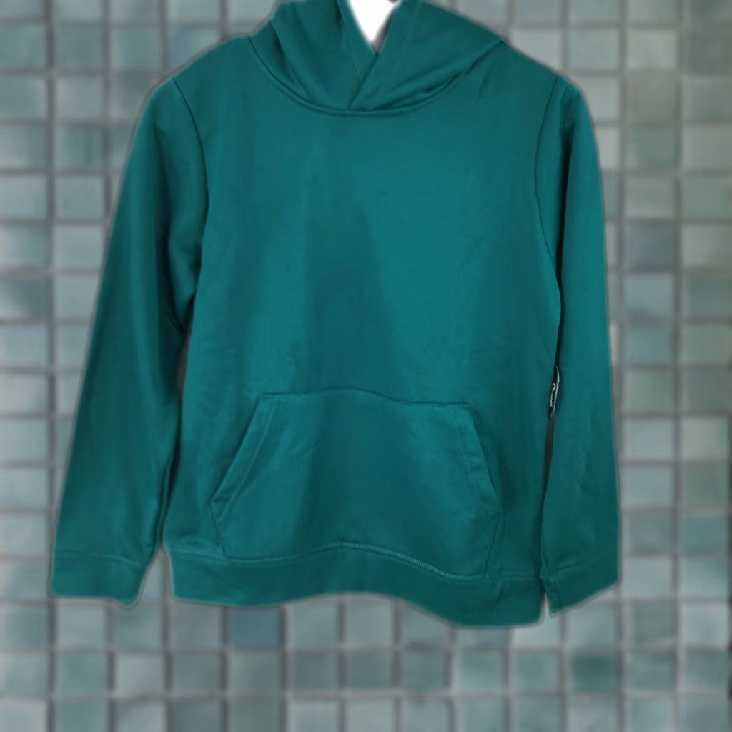 Starter Starter Mens Hoodie Sweater Regular Long Sleeve Teal Size M - 90s Solid Casual Pullover Knit Shirt Size US M / EU 48-50 / 2 - 1 Thumbnail