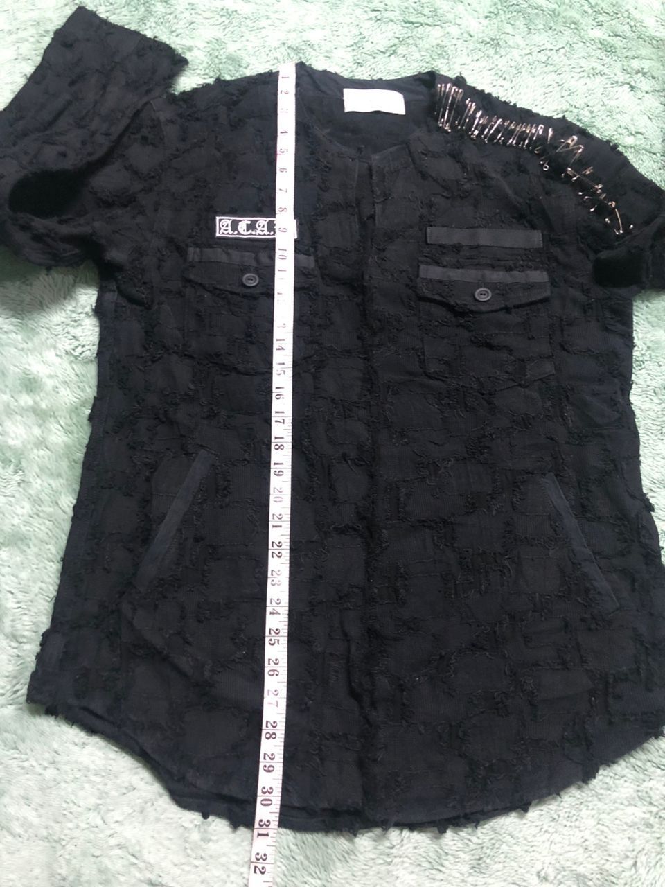 Japanese Brand AZUMA ANTI CRAFT PATCHWORK DESIGN CUSTOM PIN GOTHIC STYLE Size US M / EU 48-50 / 2 - 16 Thumbnail