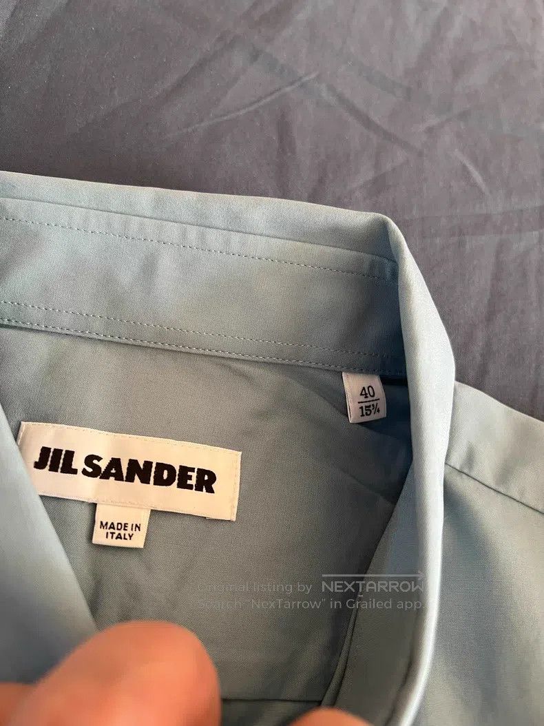 Jil Sander Jil Sander Solid Men's Shirt Size US L / EU 52-54 / 3 - 5 Thumbnail