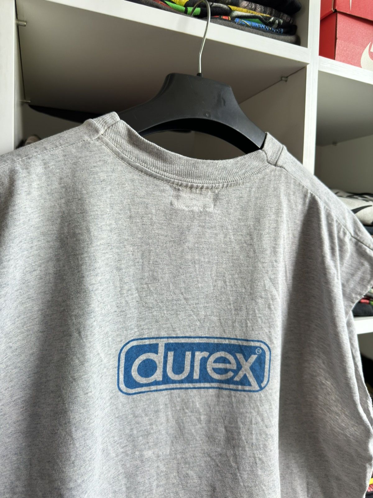 Band Tees Vintage 2001 DUREX 'I am safe' Condoms Printed Sleeveless T Size US XL / EU 56 / 4 - 5 Thumbnail