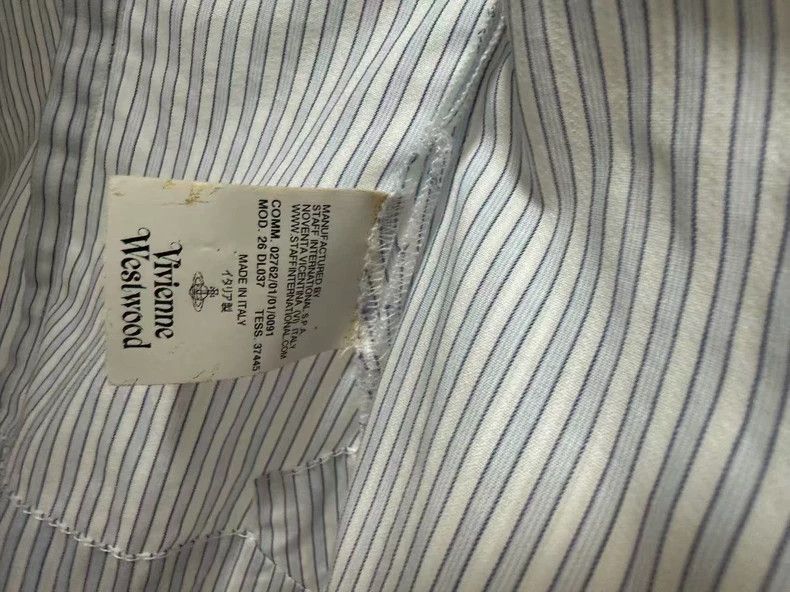 Vivienne Westwood Vivienne Westwood Light blue striped open chest airplane s Size XS / US 0-2 / IT 36-38 - 7 Thumbnail