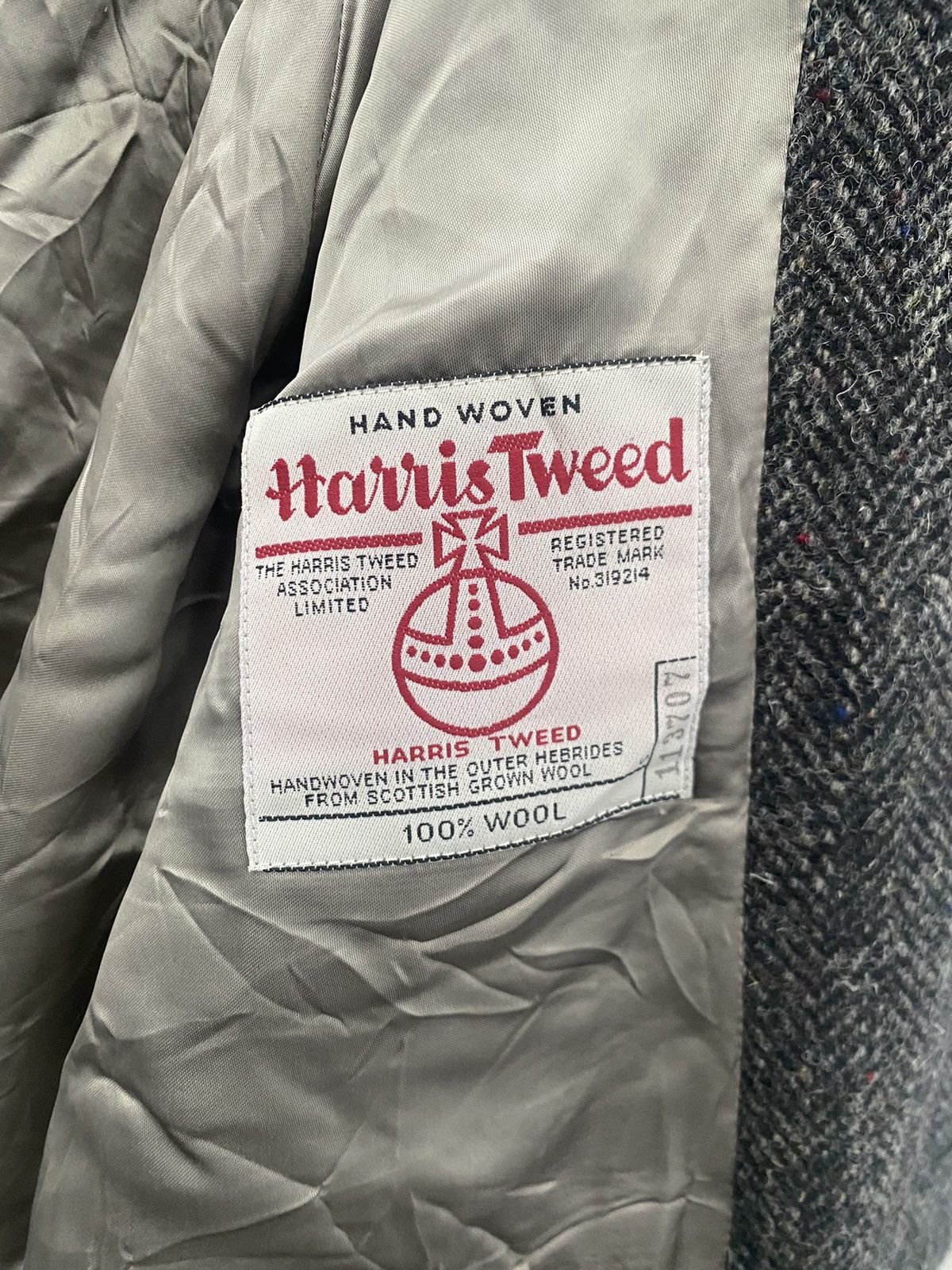 Harris Tweed Legendary Hand Woven Harris Tweed Long Jacket Herringbone Size US M / EU 48-50 / 2 - 7 Thumbnail