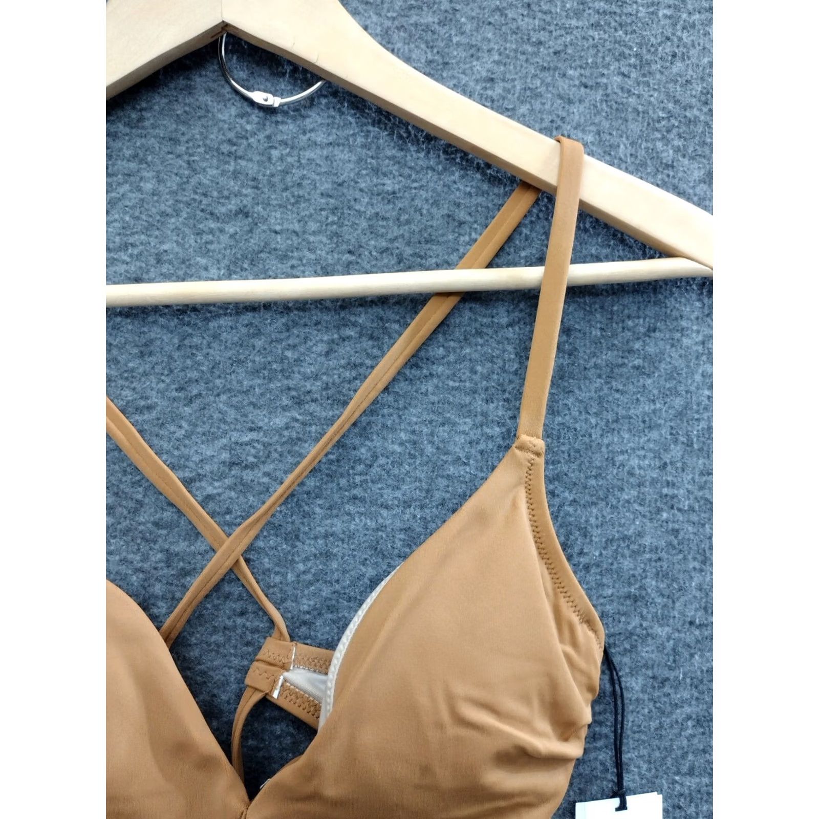 Vintage Shade & Shore Bikini Top Shade & Shore Brown Key Hole Spaghetti Bikini Top Padded 32B Women Adults XS-? Size XXS / US 00 / IT 34 - 7 Thumbnail