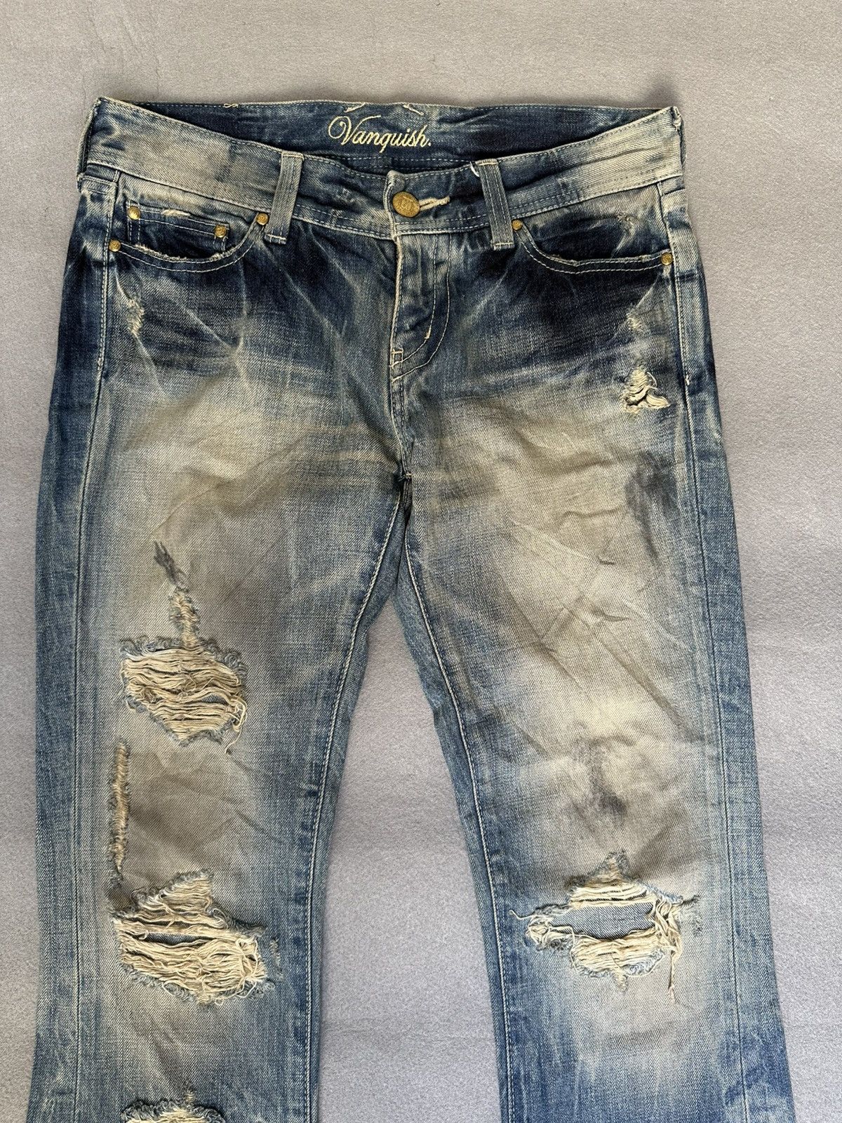 Vanquish FLARE Vanquish Japan Distressed Denim Size US 32 / EU 48 - 4 Thumbnail