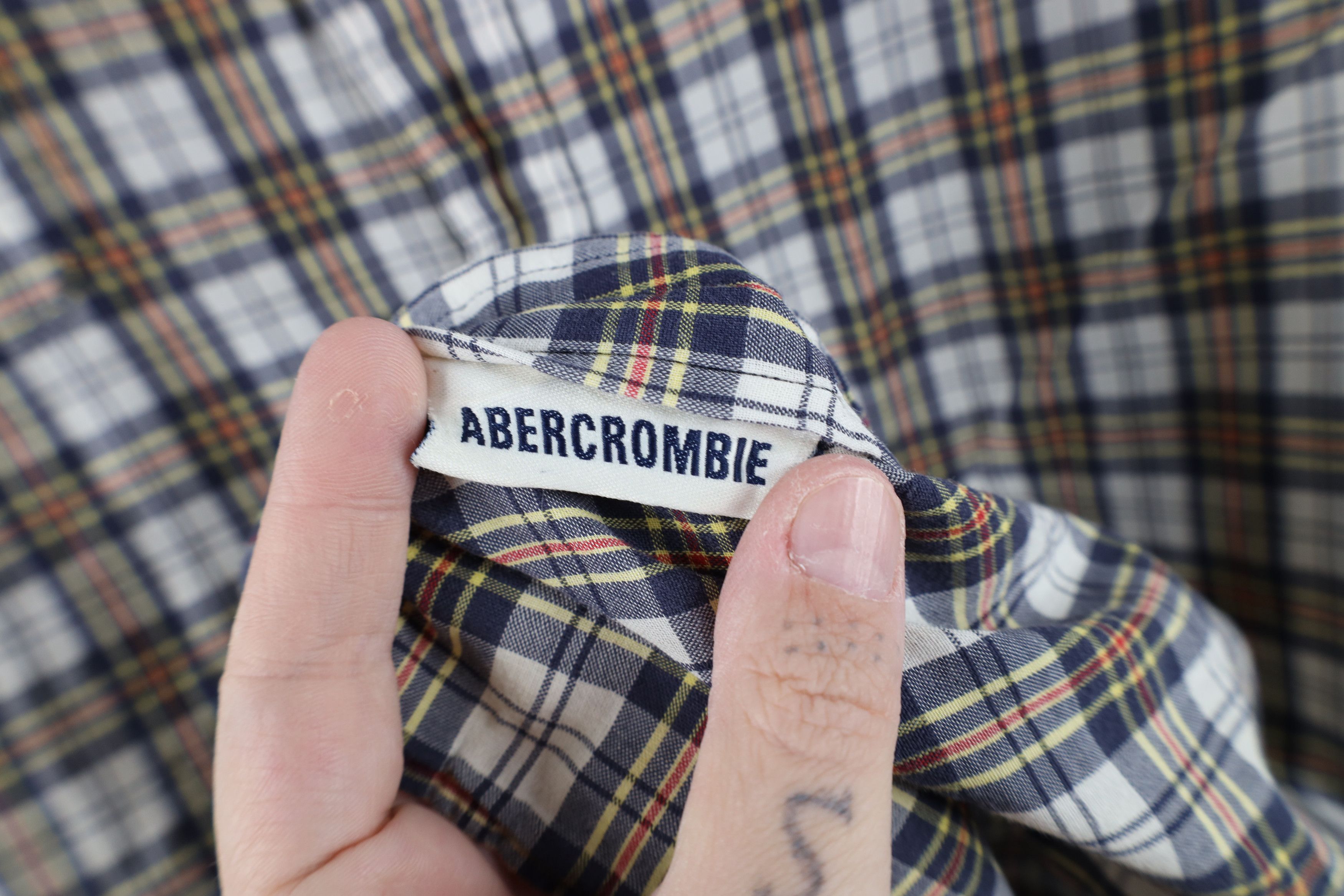 Abercrombie & Fitch Vintage 90s Abercrombie & Fitch Collar Button Shirt Plaid Size US L / EU 52-54 / 3 - 4 Thumbnail