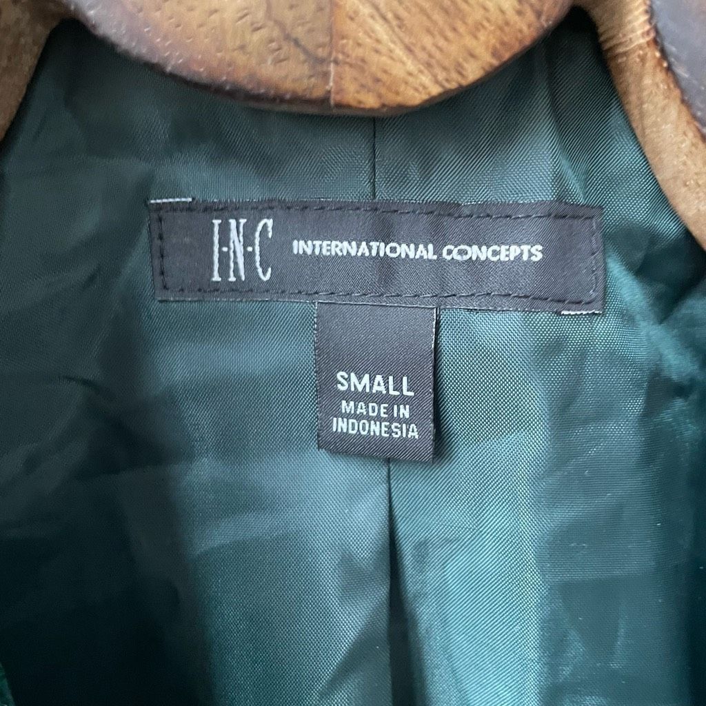 I.N.C INC International Concepts Green Velvet Double Breasted Blazer S Size S / US 4 / IT 40 - 5 Thumbnail