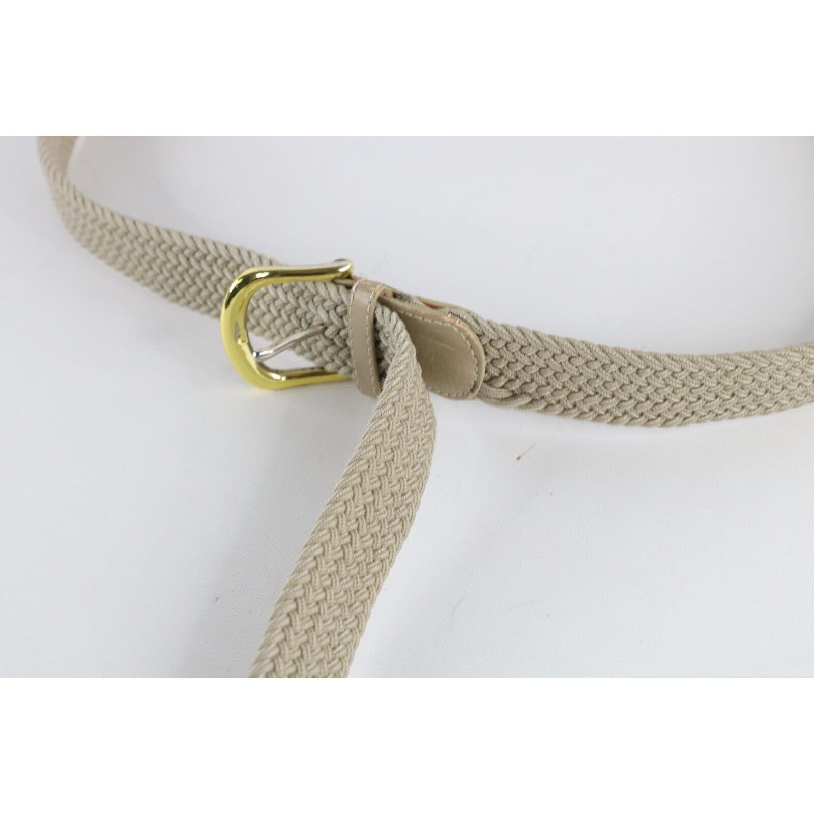 Vintage Vintage 90s Streetwear Metal Leather Braided Stretch Belt Size ONE SIZE - 4 Thumbnail