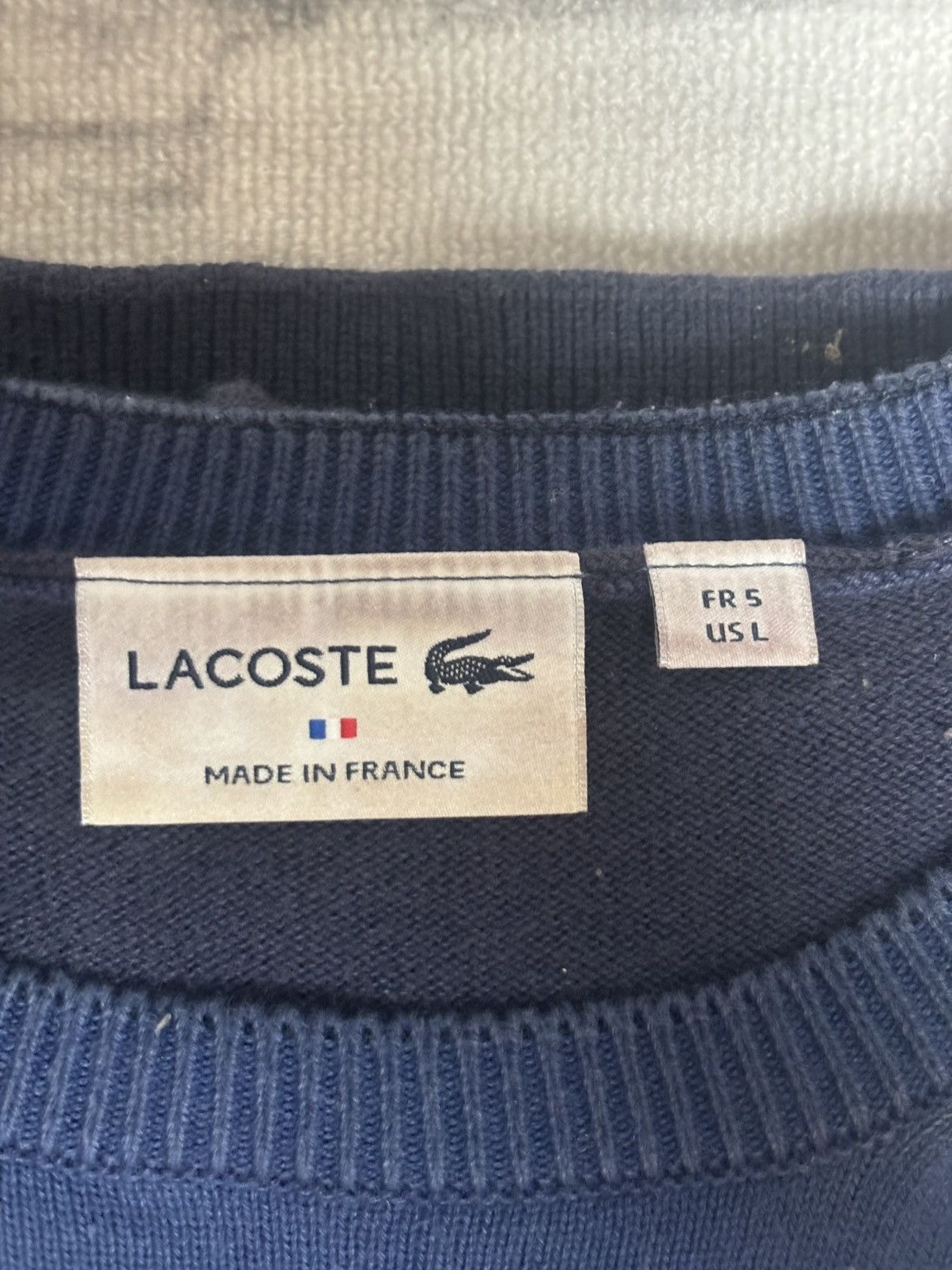 Lacoste Navy Lacoste knitted jumper size L Size US L / EU 52-54 / 3 - 3 Thumbnail