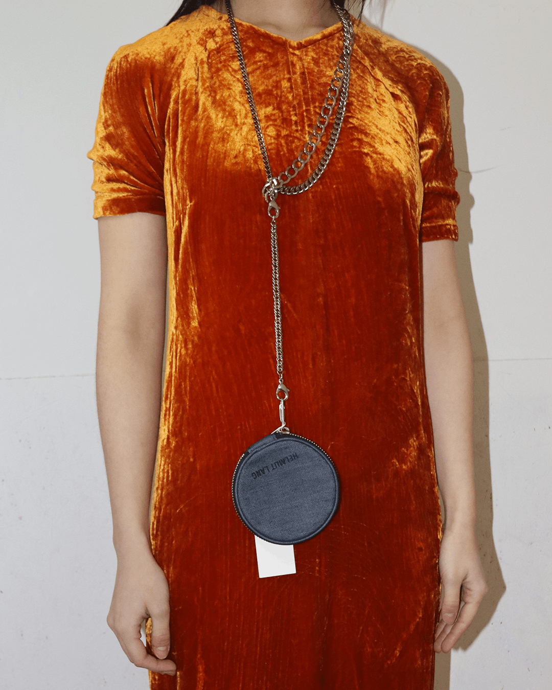 Helmut Lang Helmut Lang 3-Chain Necklace with Denim Pouch Size ONE SIZE - 2 Thumbnail