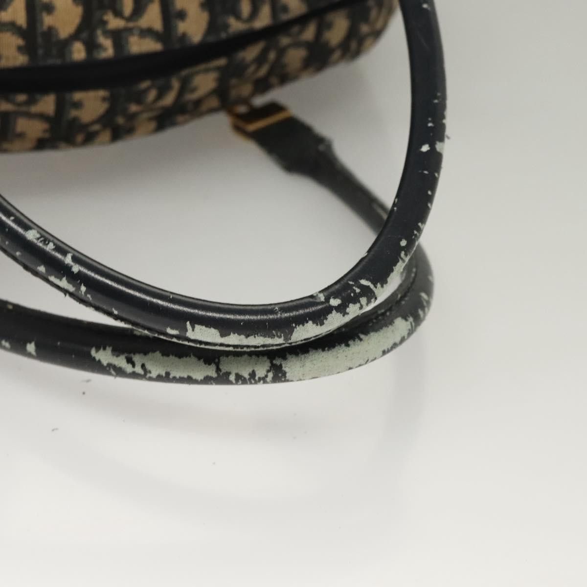 Dior DIOR Trotter Canvas Hand Bag Navy Gold Size ONE SIZE - 7 Thumbnail