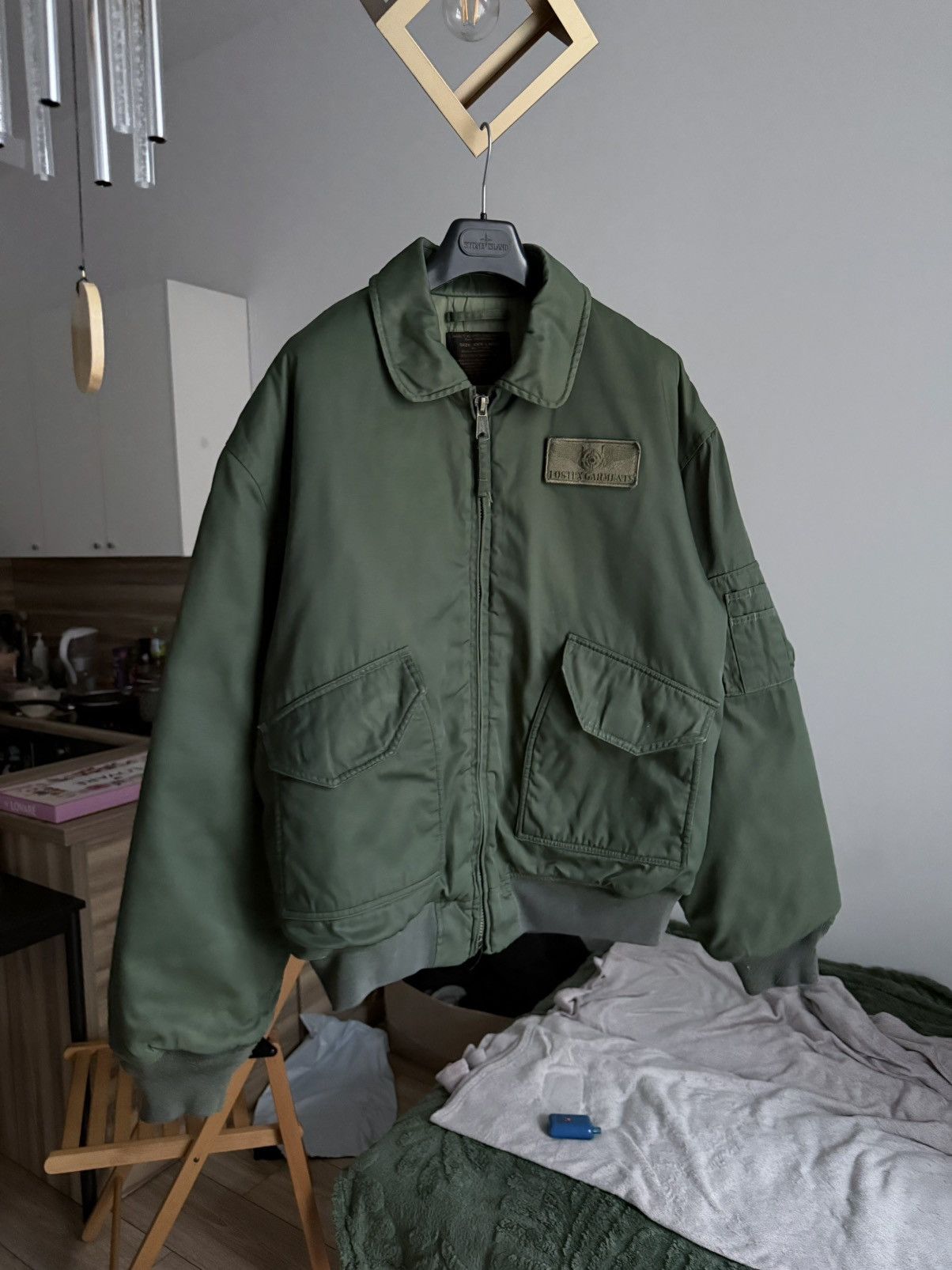 Fostex Garments Vintage Fostex Garments USA Oversize CWU45 Bomber Jacket Size US XL / EU 56 / 4 - 2 Thumbnail