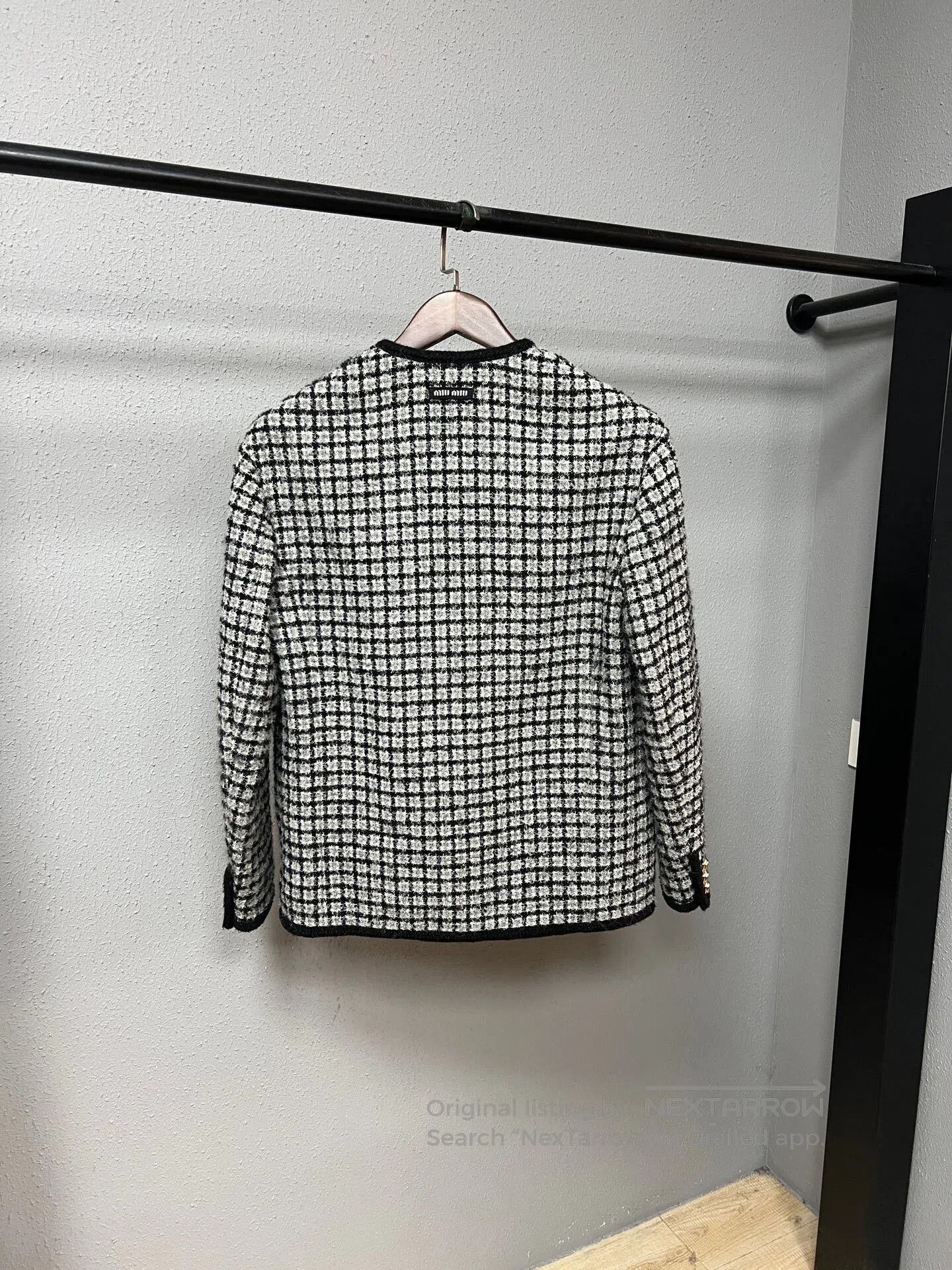Miu Miu miu miu black and white plaid jacket. Size S / US 4 / IT 40 - 2 Thumbnail