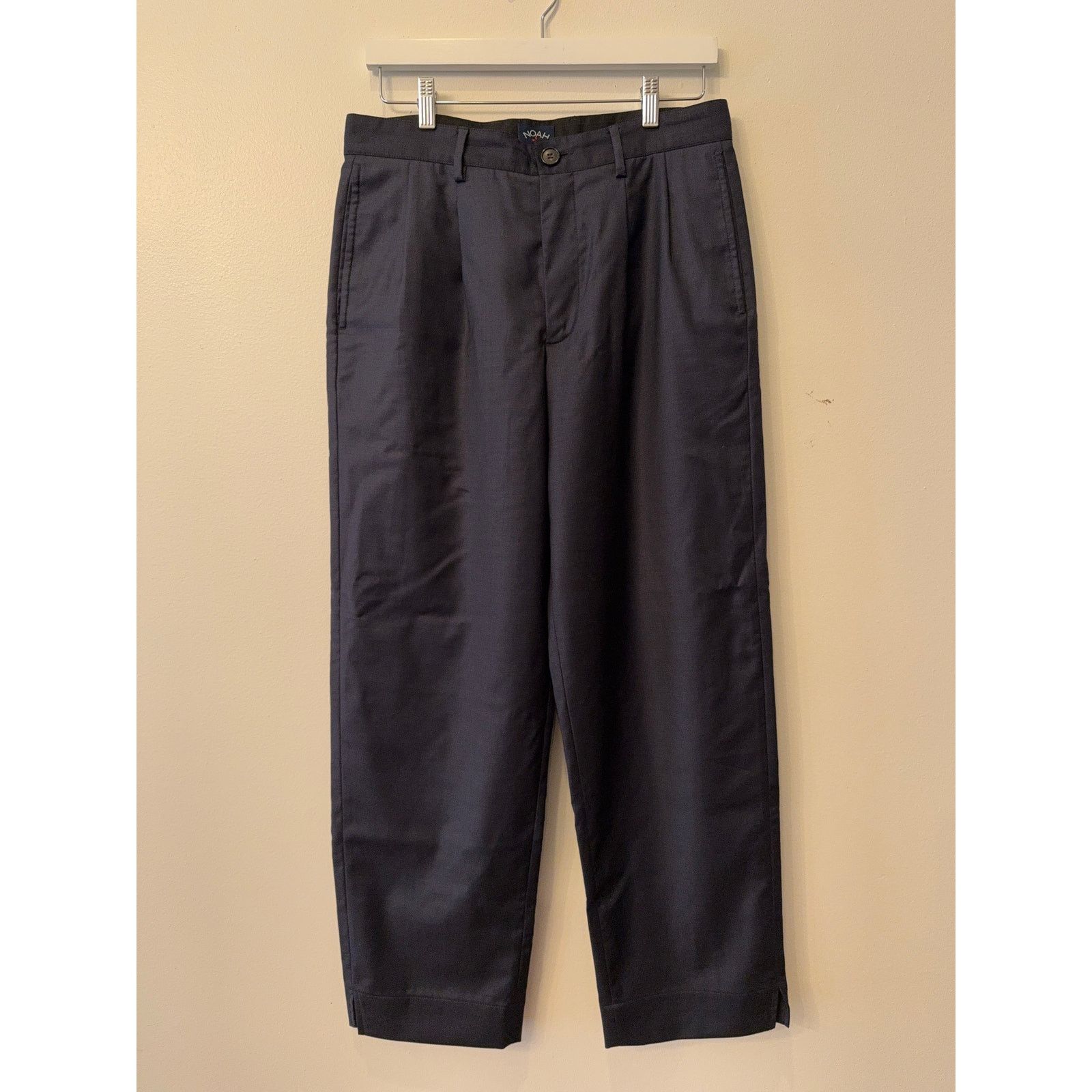 Noah $698 Noah Double-Pleat Split Hem Pant Super 130s Wool 32 Size US 32 / EU 48 - 1 Thumbnail