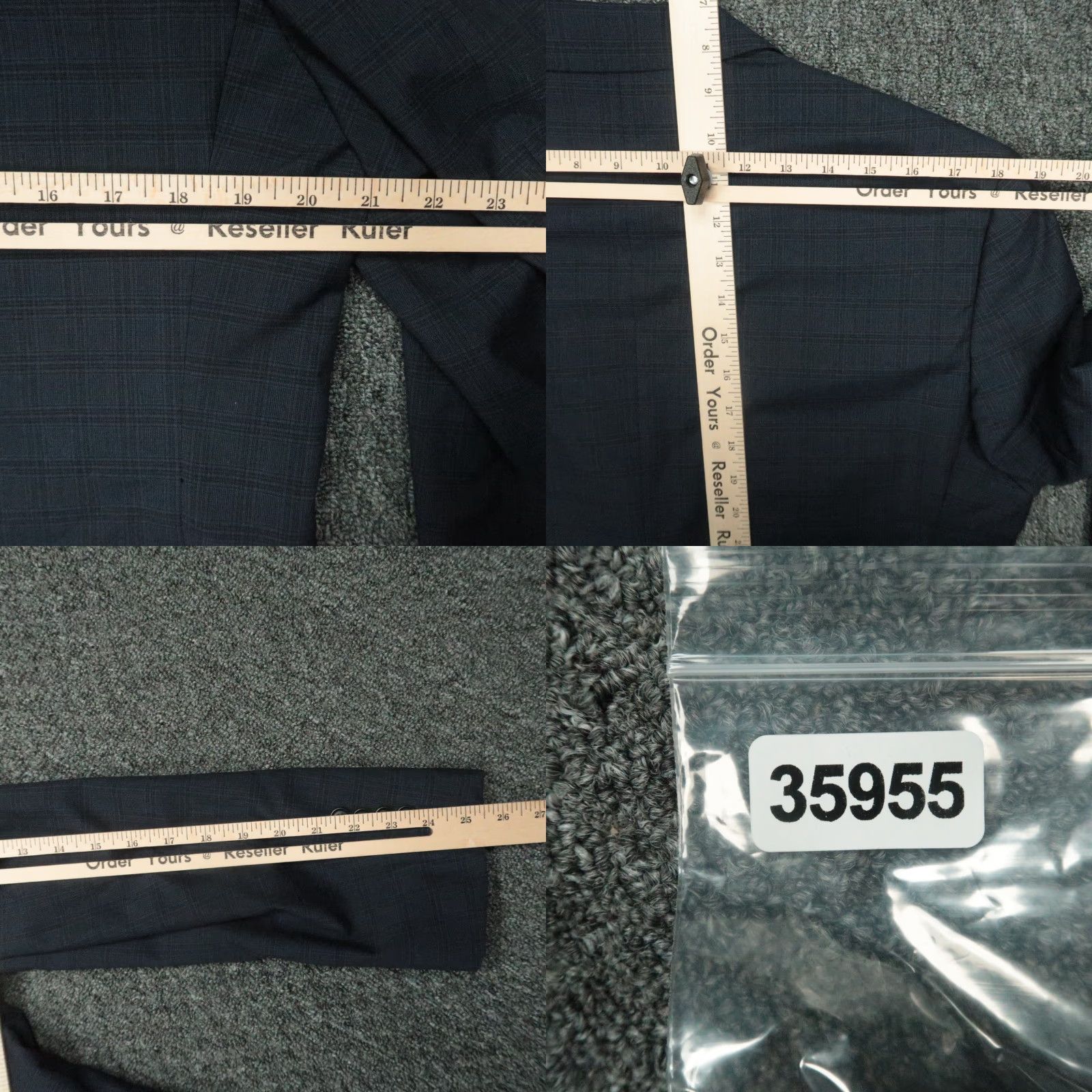 Brooks Brothers Brooks Brothers Blazer Mens 42L Blue Plaid Regent Fit Tollegno Wool Sport Coat Size 42R - 9 Thumbnail