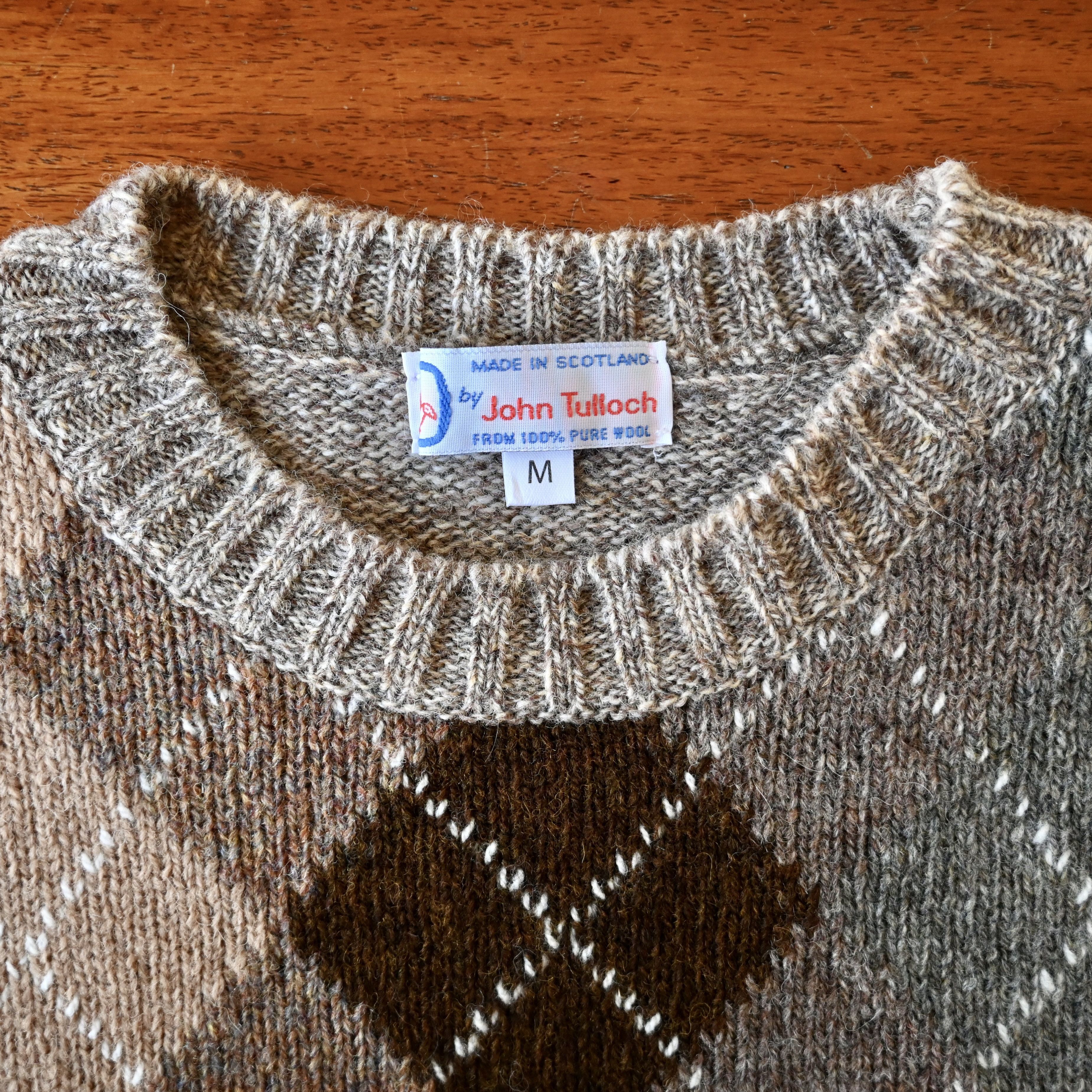 Other John Tulloch multi-argyle pure wool sweater made in Scotland Size US M / EU 48-50 / 2 - 9 Thumbnail