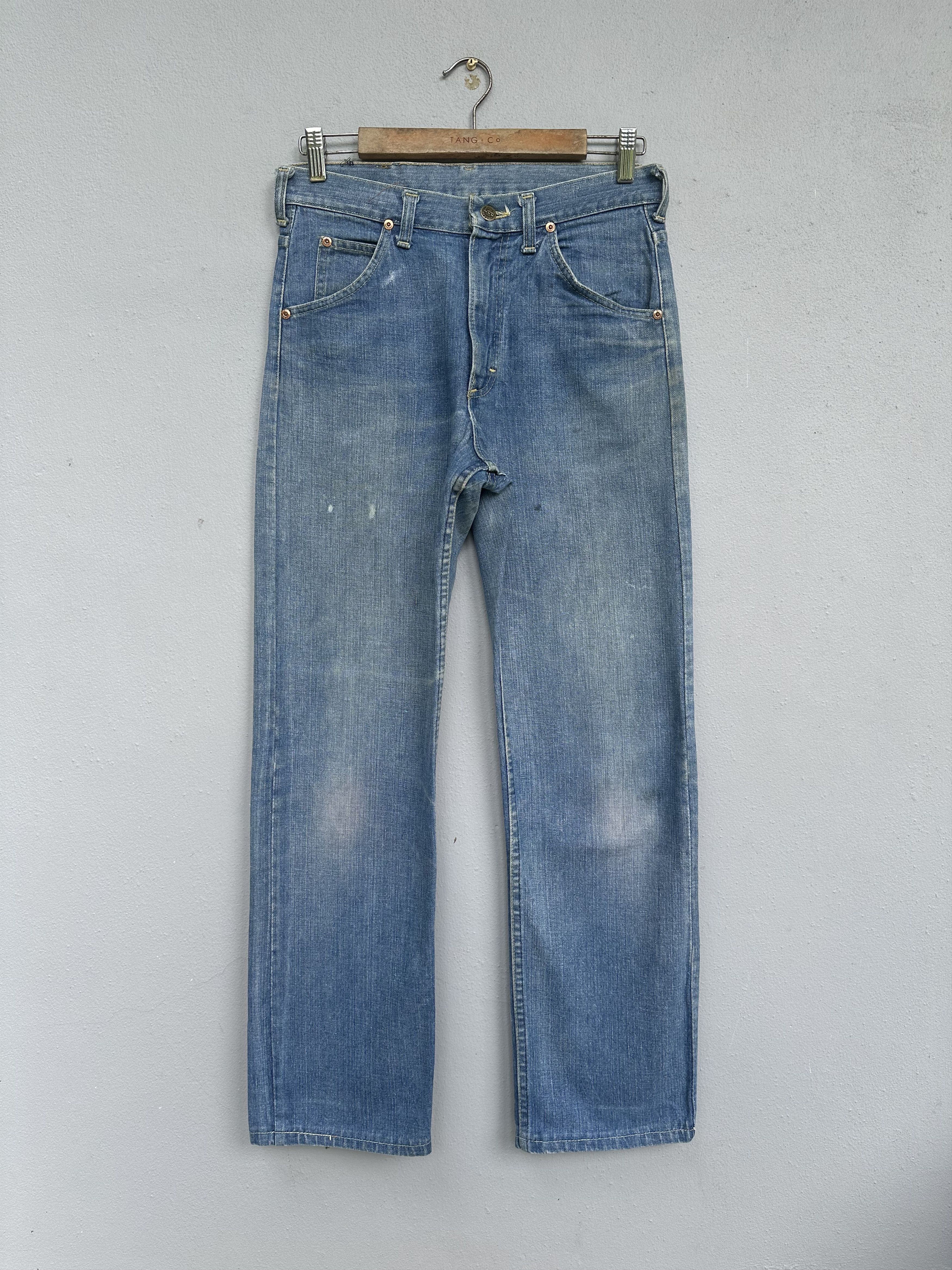 Lee Rare Vtg Distressed Lee Riders 70s Talon 42 Flare Denim Jean Size US 30 / EU 46 - 4 Thumbnail