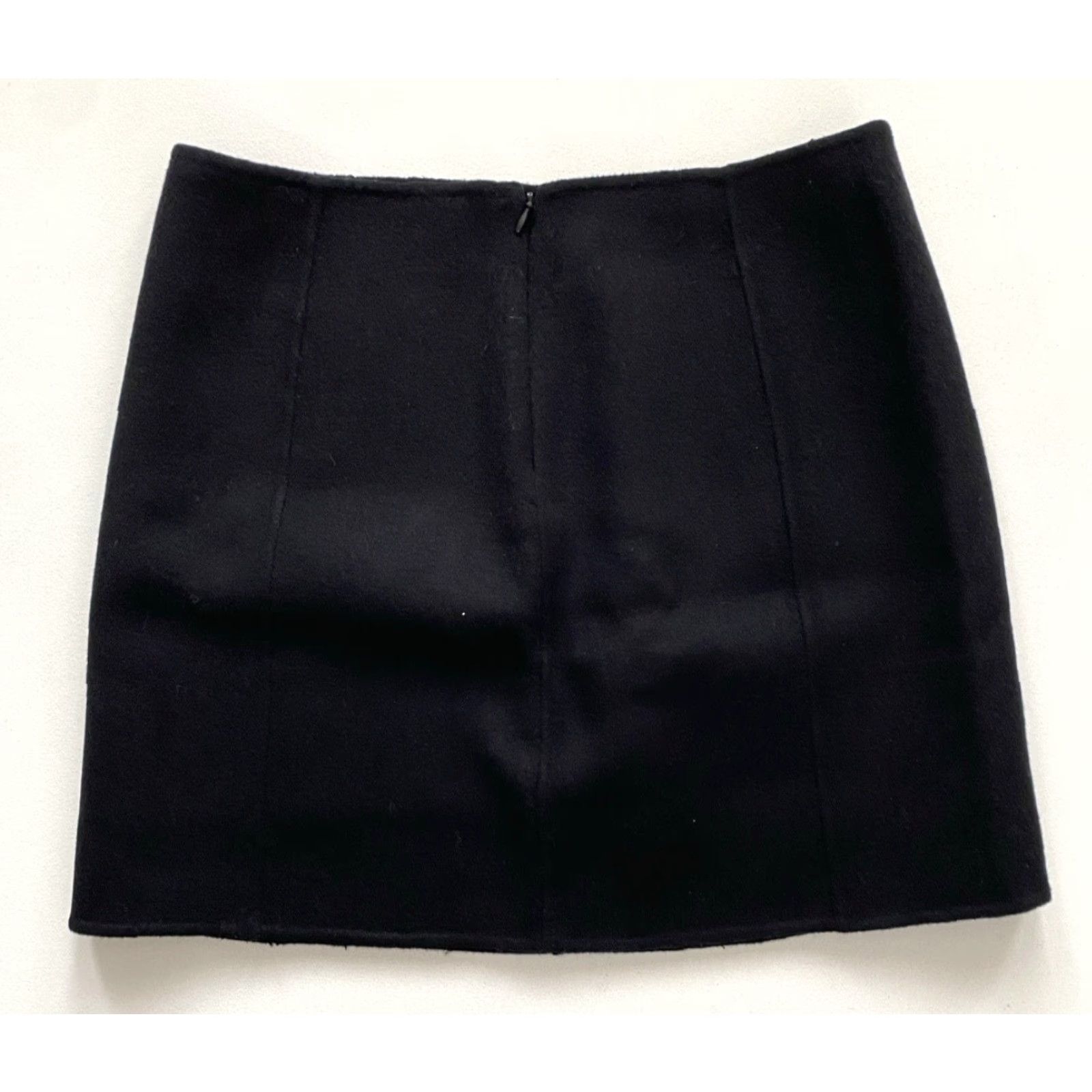 Alex Mill VINTAGE Alex Mill Skirt Women Mini NYC Black Wool Blend Size 8 Size 30" / US 8 / IT 44 - 6 Thumbnail