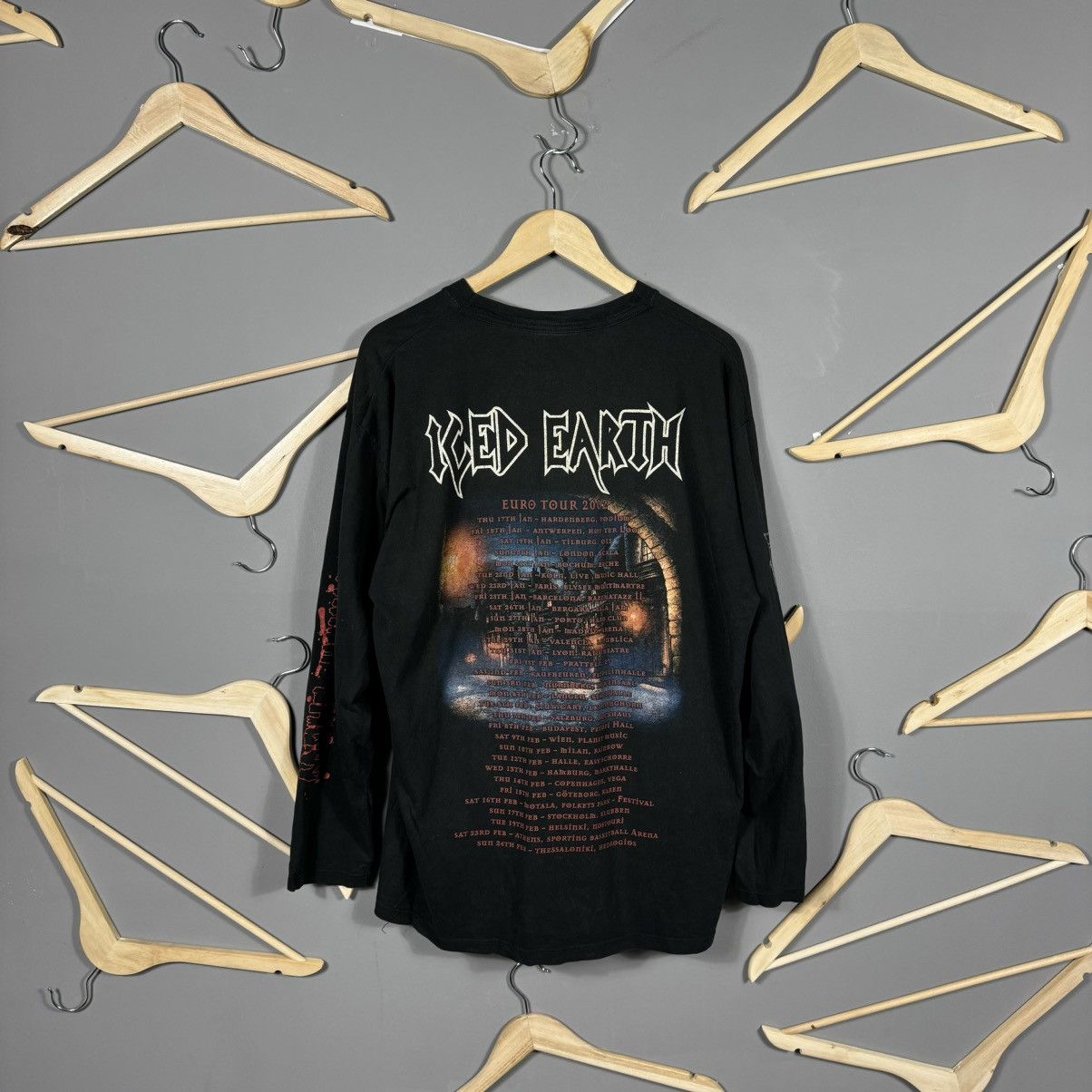 Band Tees Vintage 2002 Iced Earth Horror Show Tour Long Sleeve T-shirt Size US XL / EU 56 / 4 - 2 Thumbnail