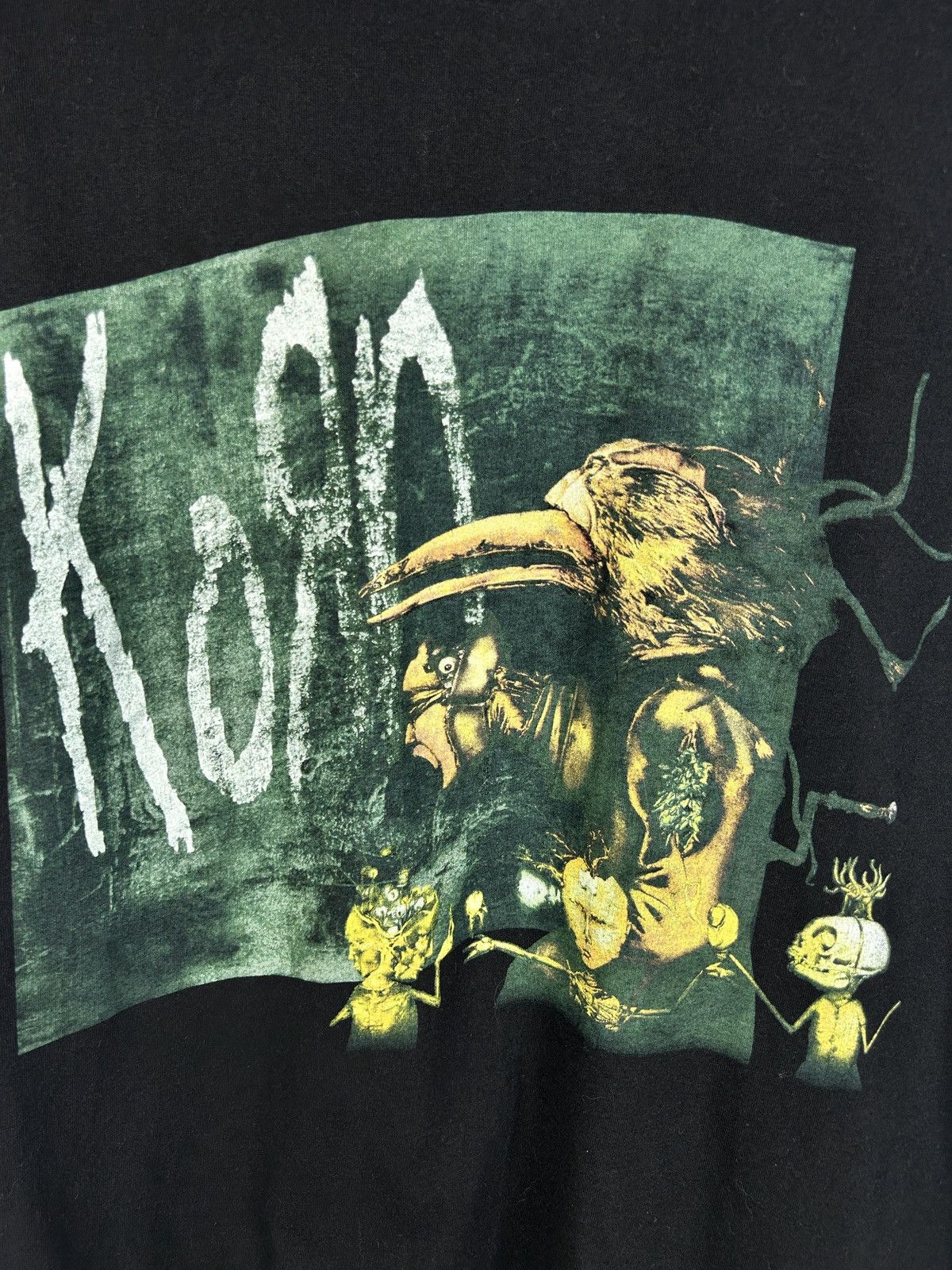 Band Tees 90s Korn Untitled Boot Metal Rock T-Shirt Black L Size US L / EU 52-54 / 3 - 2 Thumbnail