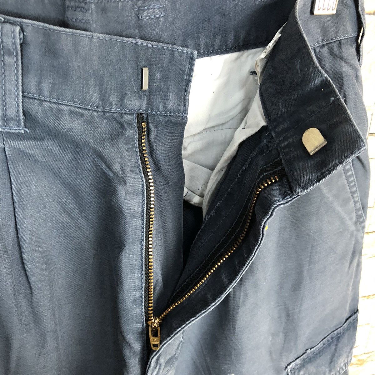 Japanese Brand × Vintage G.Ground faded ripped patchwork Cargo Pants #A993 Size US 29 - 14 Thumbnail