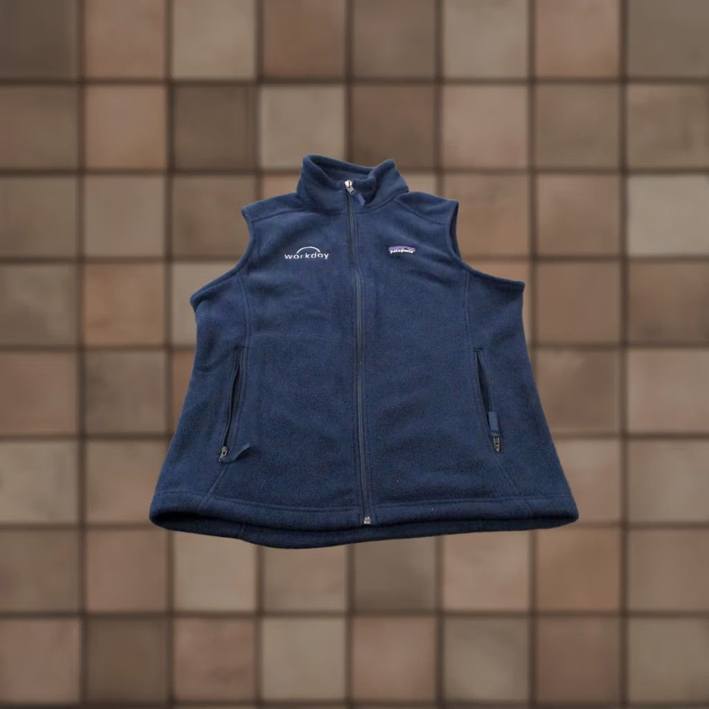 Patagonia Patagonia Vest Women M Blue Fleece Synchilla 23015 Quilt Line Better Sweater Windbreaker Pockets Zip Size M / US 6-8 / IT 42-44 - 1 Thumbnail