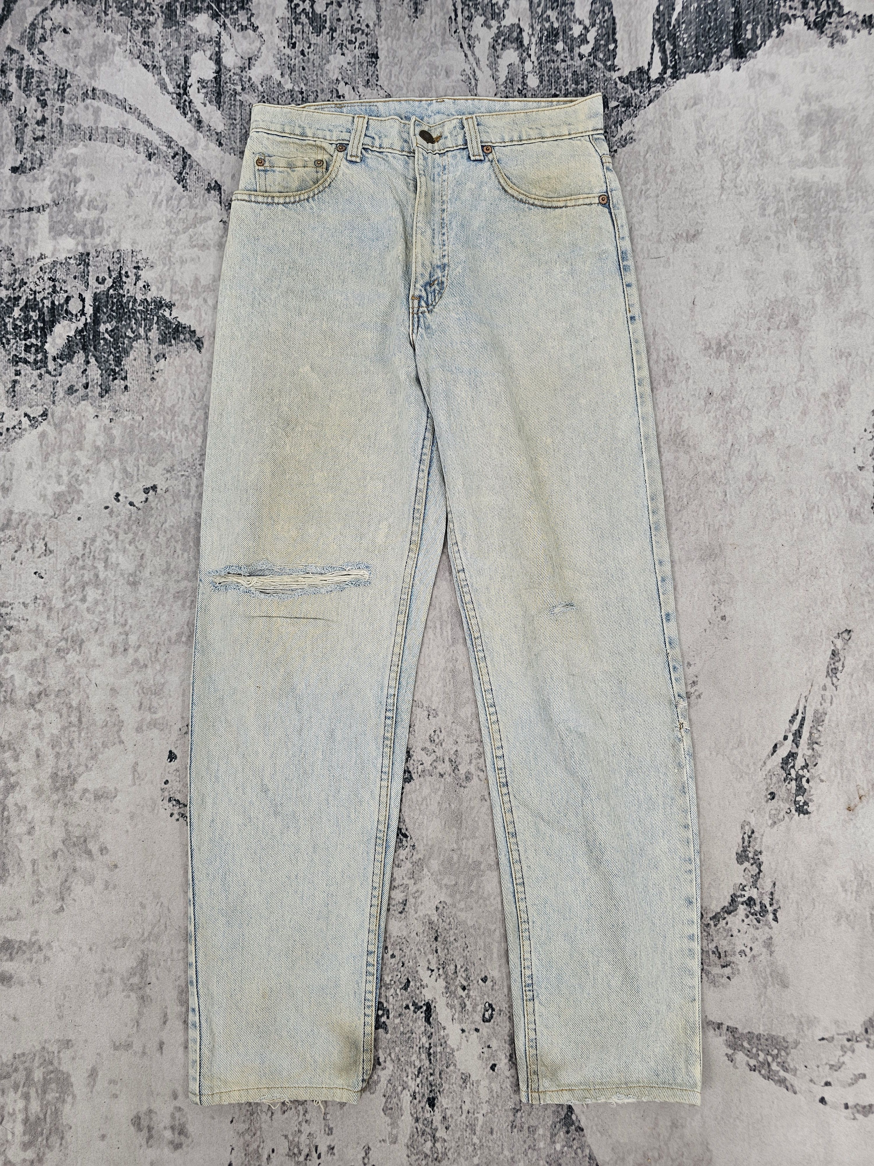 Levi's Vintage Clothing Vtg 80's LEVIS 610 Stain Rusty Ripped Size 31X29 Jeans L0433 Size US 31 - 1 Thumbnail