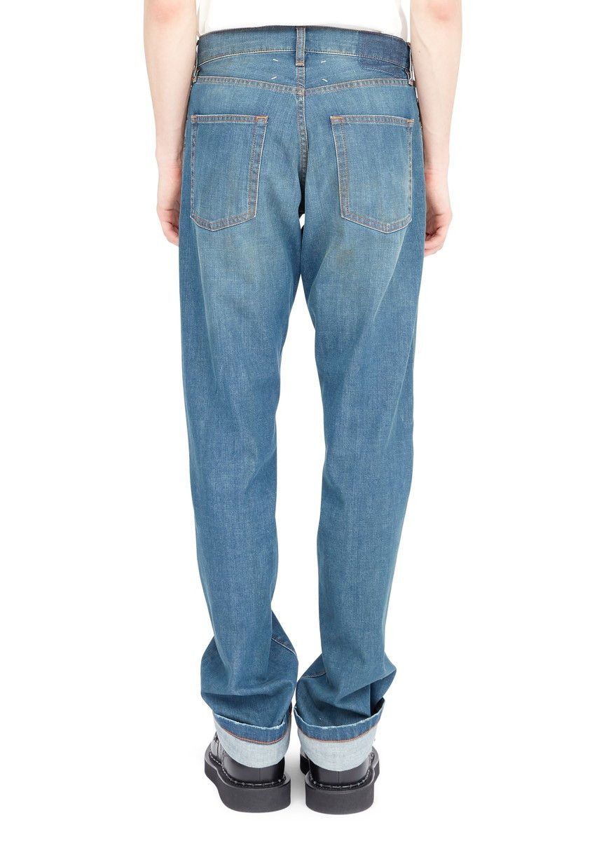 Maison Margiela oc11z0925 Wash Turn-up Jeans in Blue Size US 34 / EU 50 - 6 Thumbnail