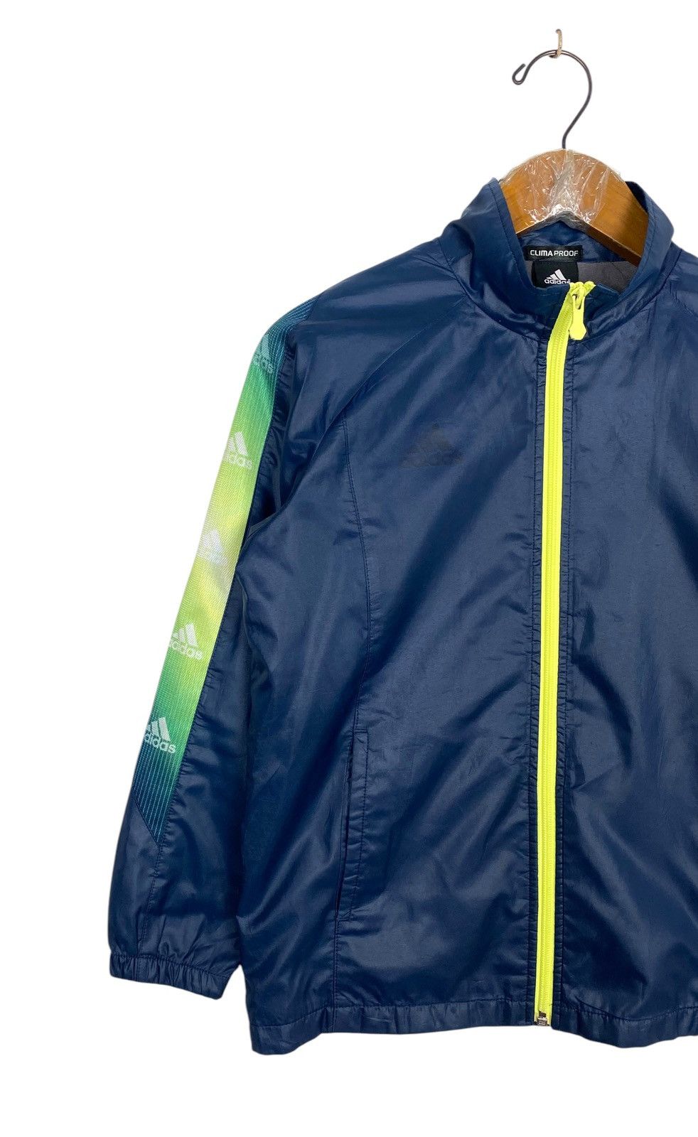 Adidas Rare‼️ Adidas Side Tape Logo Light Jacket for Boys Size US XXS / EU 40 - 2 Thumbnail
