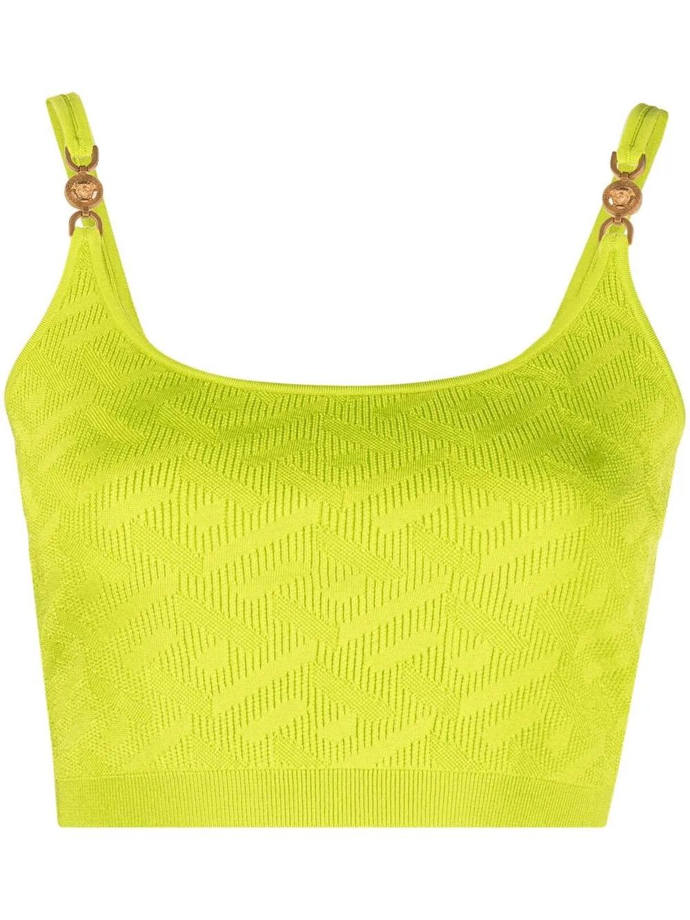 Versace o1y0226 Crop Top in Lime Green Size S / US 4 / IT 40 - 1 Thumbnail