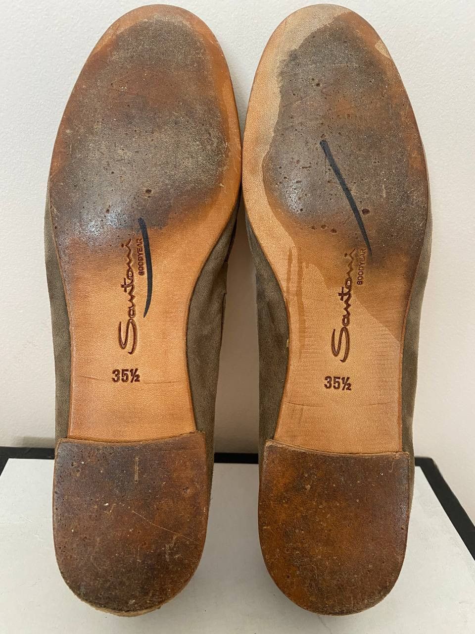 Santoni Santoni Goodyear Flats Ballet Women Shoes Brown Size US 5.5 / IT 35.5 - 9 Thumbnail
