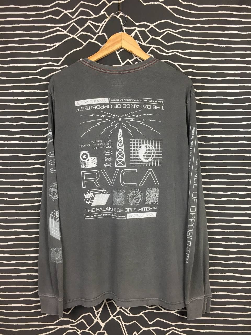 RVCA RVCA Artis Network Program White Noise Longsleeve Tee Size US L / EU 52-54 / 3 - 2 Thumbnail