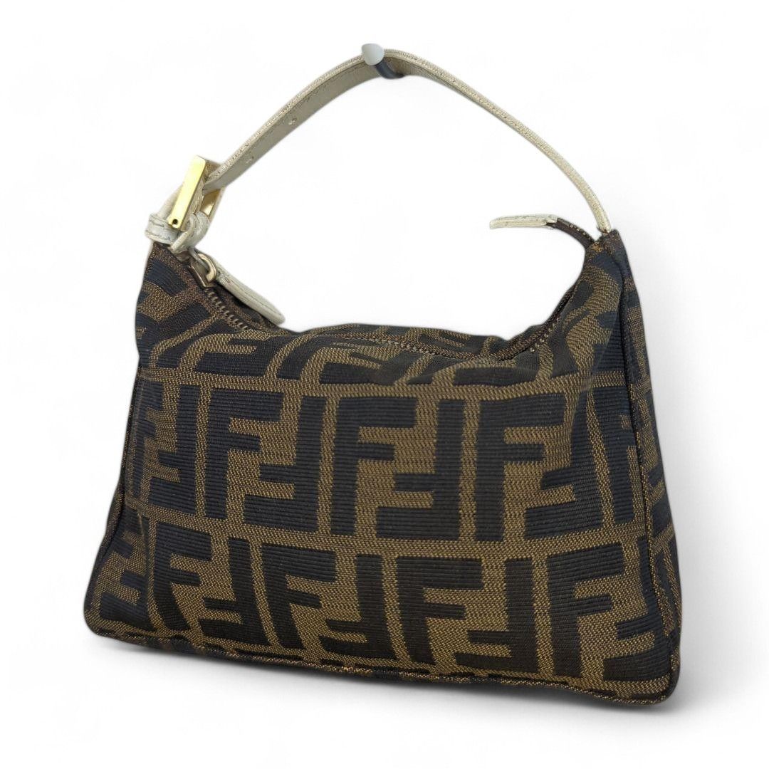 Fendi Fendi - Pouch Mini Handbag Monogram Brown Leather Size ONE SIZE - 2 Thumbnail