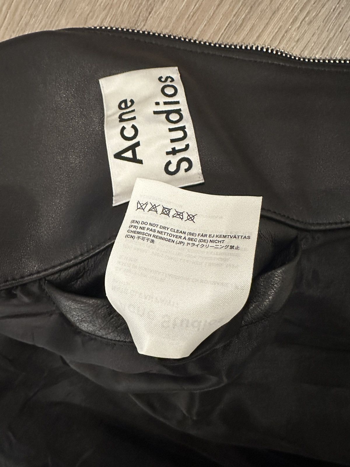 Acne Studios Acne Studios Leather Biker Jacket Size US XXL / EU 58 / 5 - 6 Thumbnail