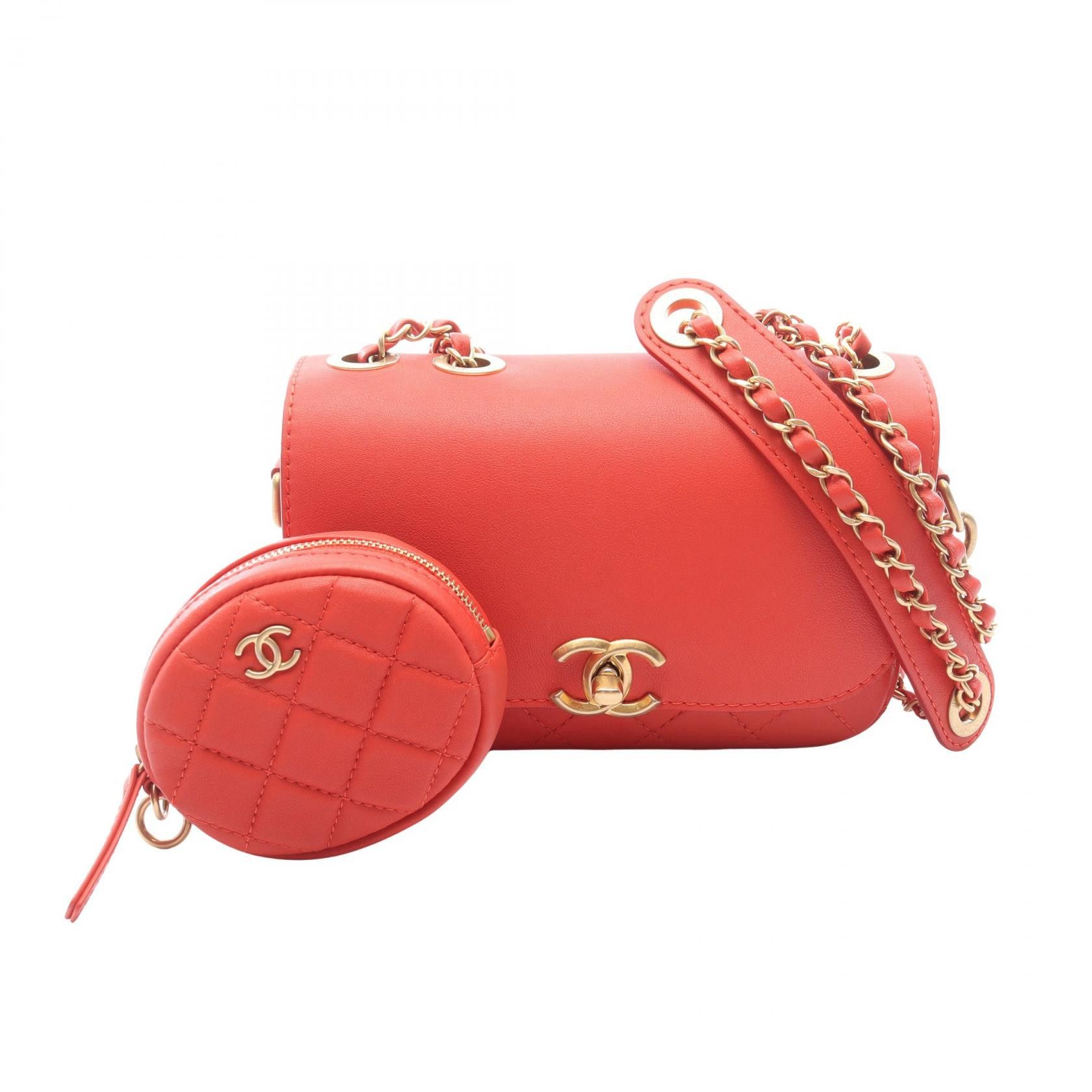 Chanel Chanel Chanel Matelasse Lambskin Shoulder Bag Leather Shoulder Bag AS1094 DUTY FREE for USA Size ONE SIZE - 1 Thumbnail