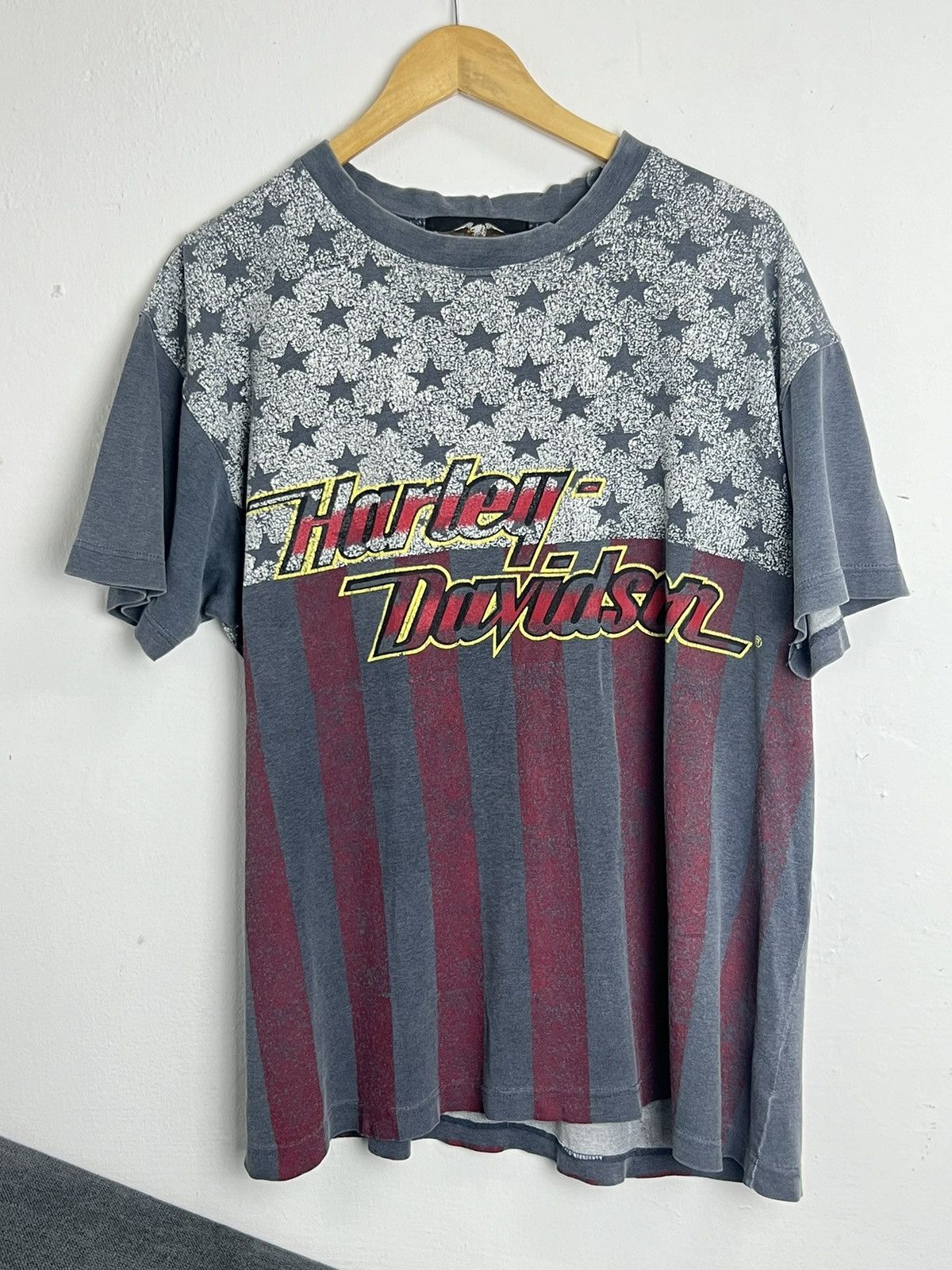 Harley Davidson vintage-style Harley-Davidson American flag graphic t-shirt Size US XL / EU 56 / 4 - 1 Thumbnail