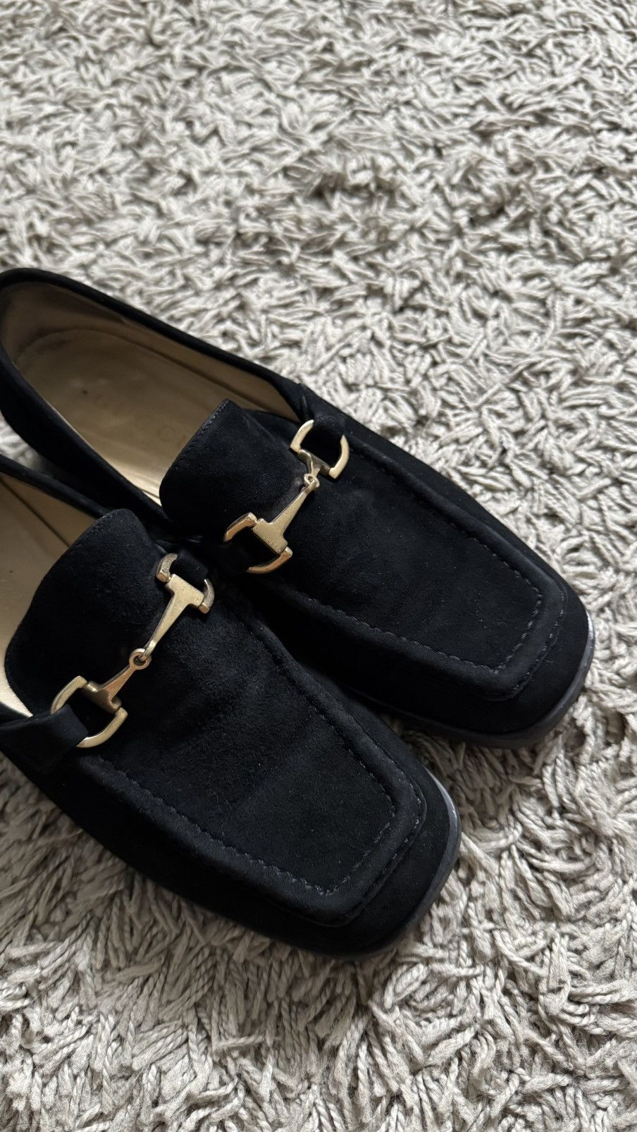 Gucci Gucci Horsebit Suede Leather Loafers Size US 5.5 / IT 35.5 - 4 Thumbnail