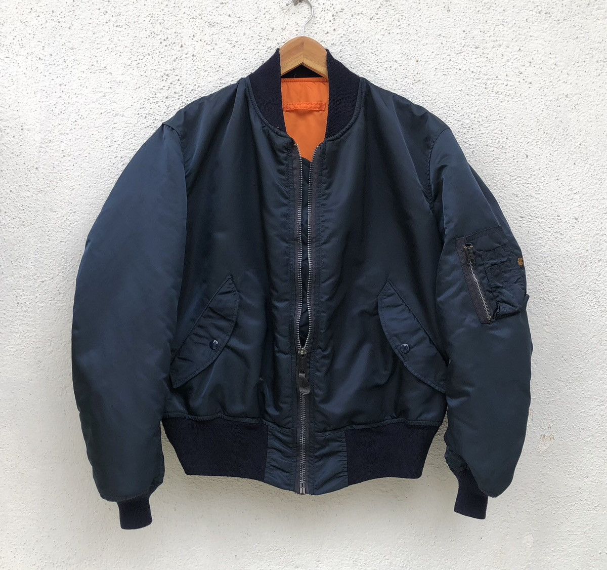 Alpha Industries VTG Alpha Industries Flyer's Intermediate Ma-1 Bomber Jacket Size US XL / EU 56 / 4 - 1 Thumbnail