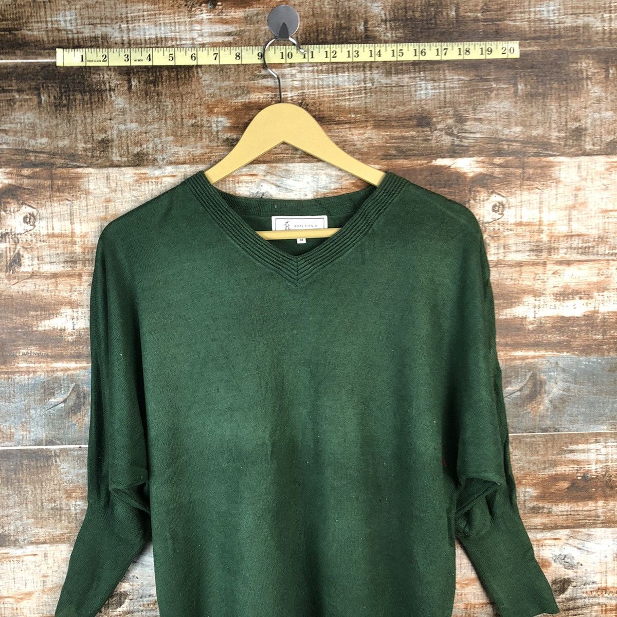 Aran Isles Knitwear Rope Picnic Green Knitwear #A962 Size M / US 6-8 / IT 42-44 - 5 Thumbnail