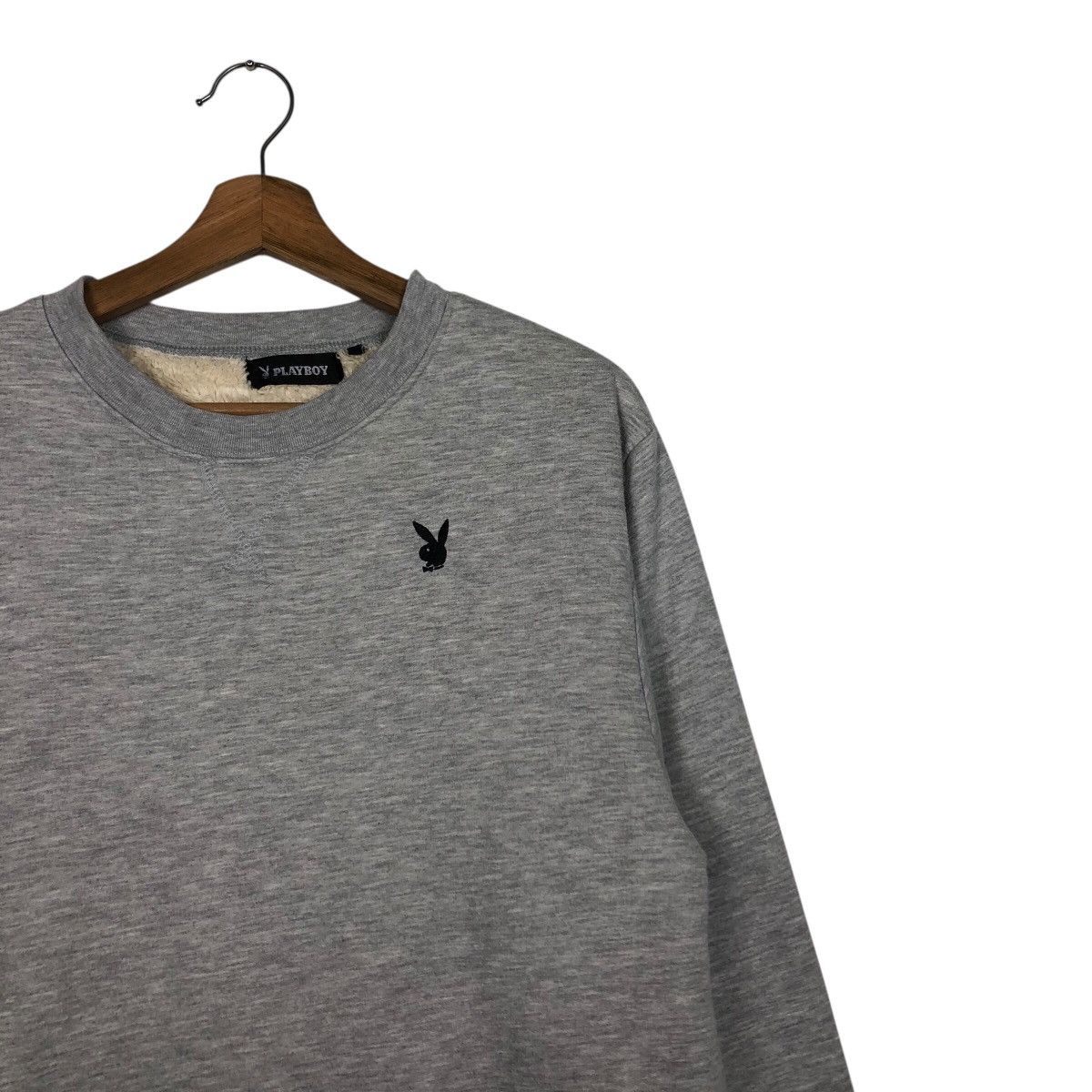 Japanese Brand Playboy Bunny Logo Sweatshirt Gray Long Sleeve Crewneck Size US L / EU 52-54 / 3 - 7 Thumbnail