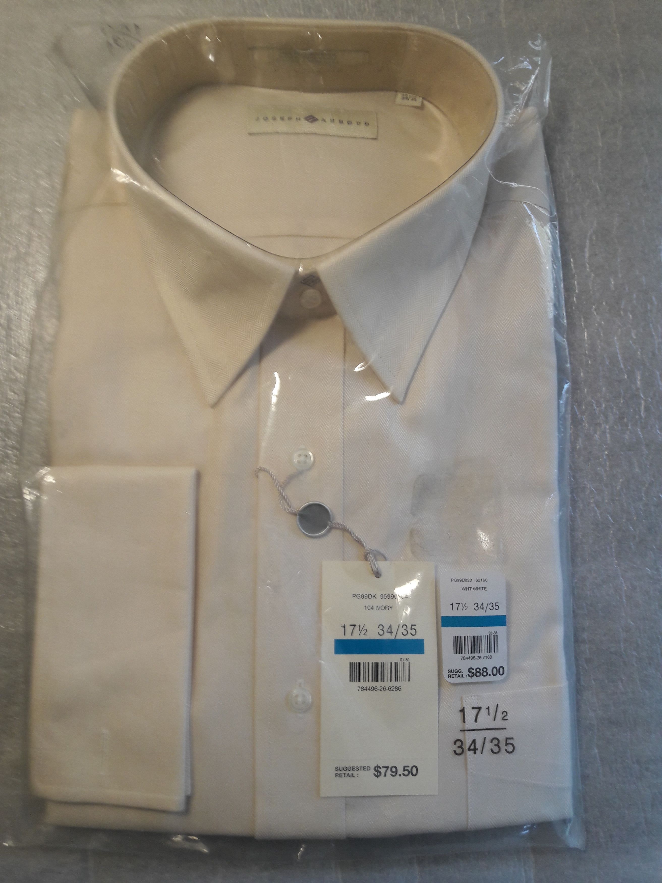 ivory long sleeve dress shirt Women's Simplicity Always Works Ivory Long Sleeve Crew Neck Top Shirt | Size: L main image 1