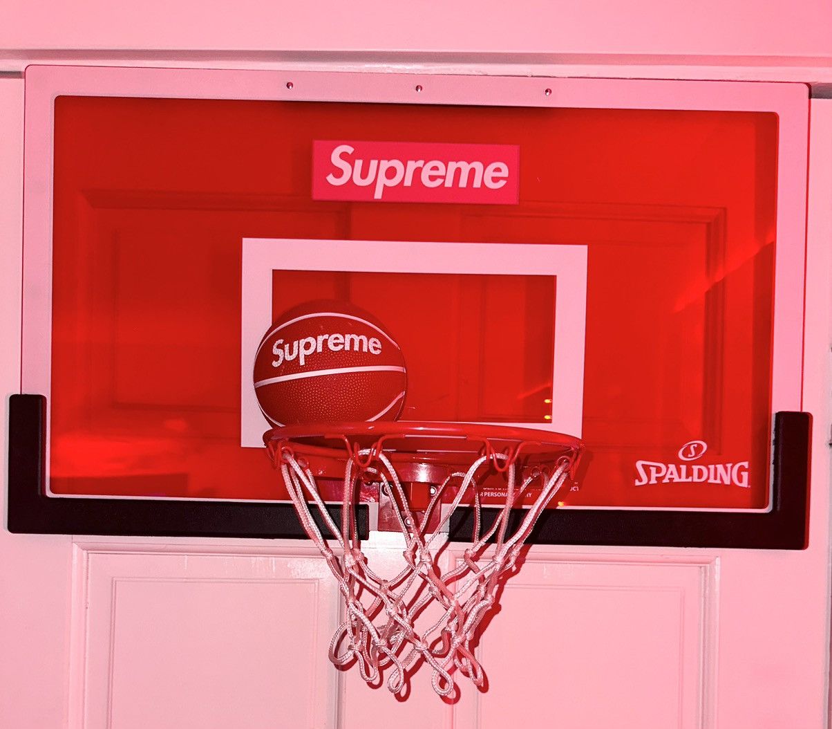 3年保証』 Mini Spalding Supreme Basketball 赤 Hop アクセサリー ...