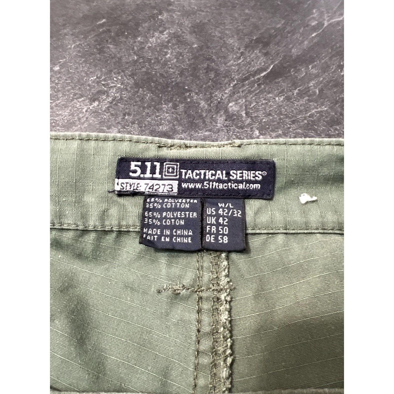 Vintage 511 Tactical Tactile Pants Mens 42x32 Green Ripstop Cargo Combat Work Size US 42 / EU 58 - 6 Thumbnail
