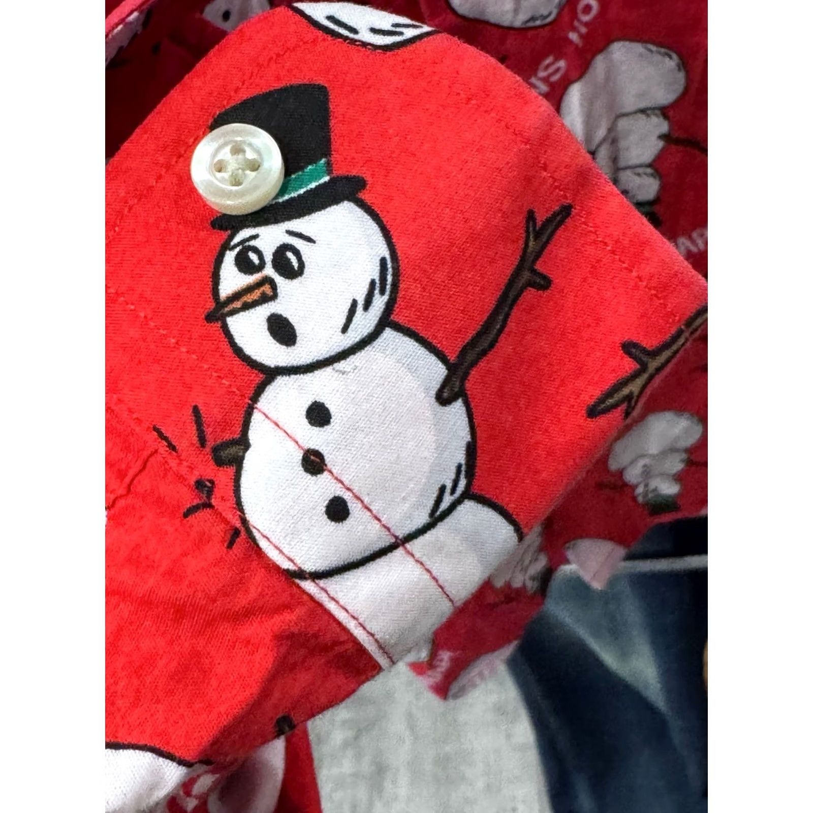 Poler North Pole Long Sleeve Shirt Mens Large L Multicolor Snowman Christmas 16 x 35 Size US L / EU 52-54 / 3 - 7 Thumbnail