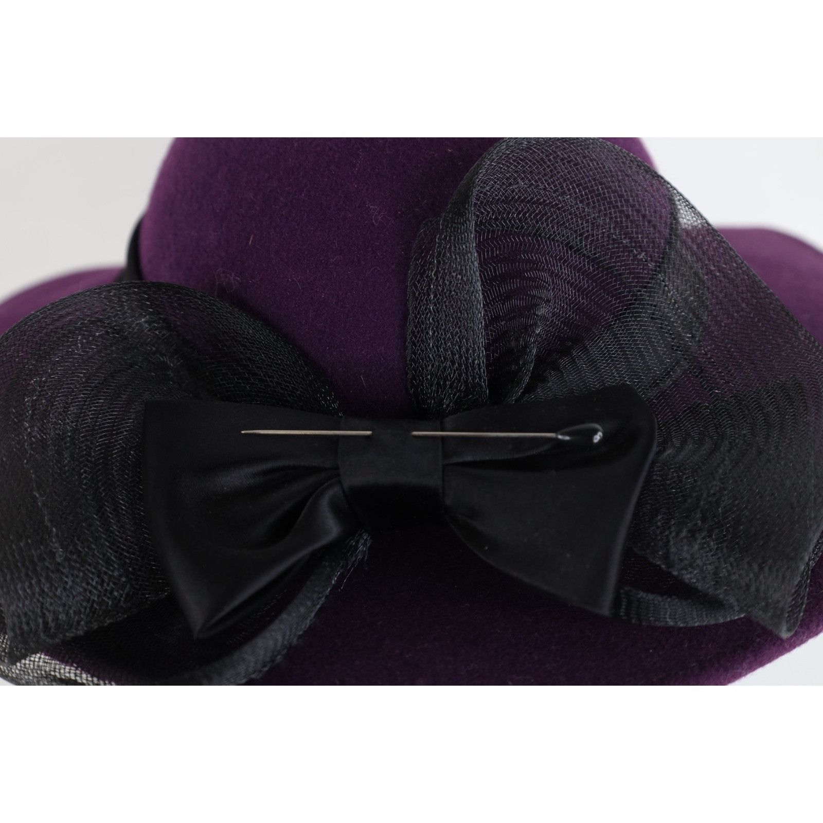 Vintage Vintage 70s Bollman Hat Co Wool Felt Cloche Hat with Bow Size ONE SIZE - 3 Thumbnail