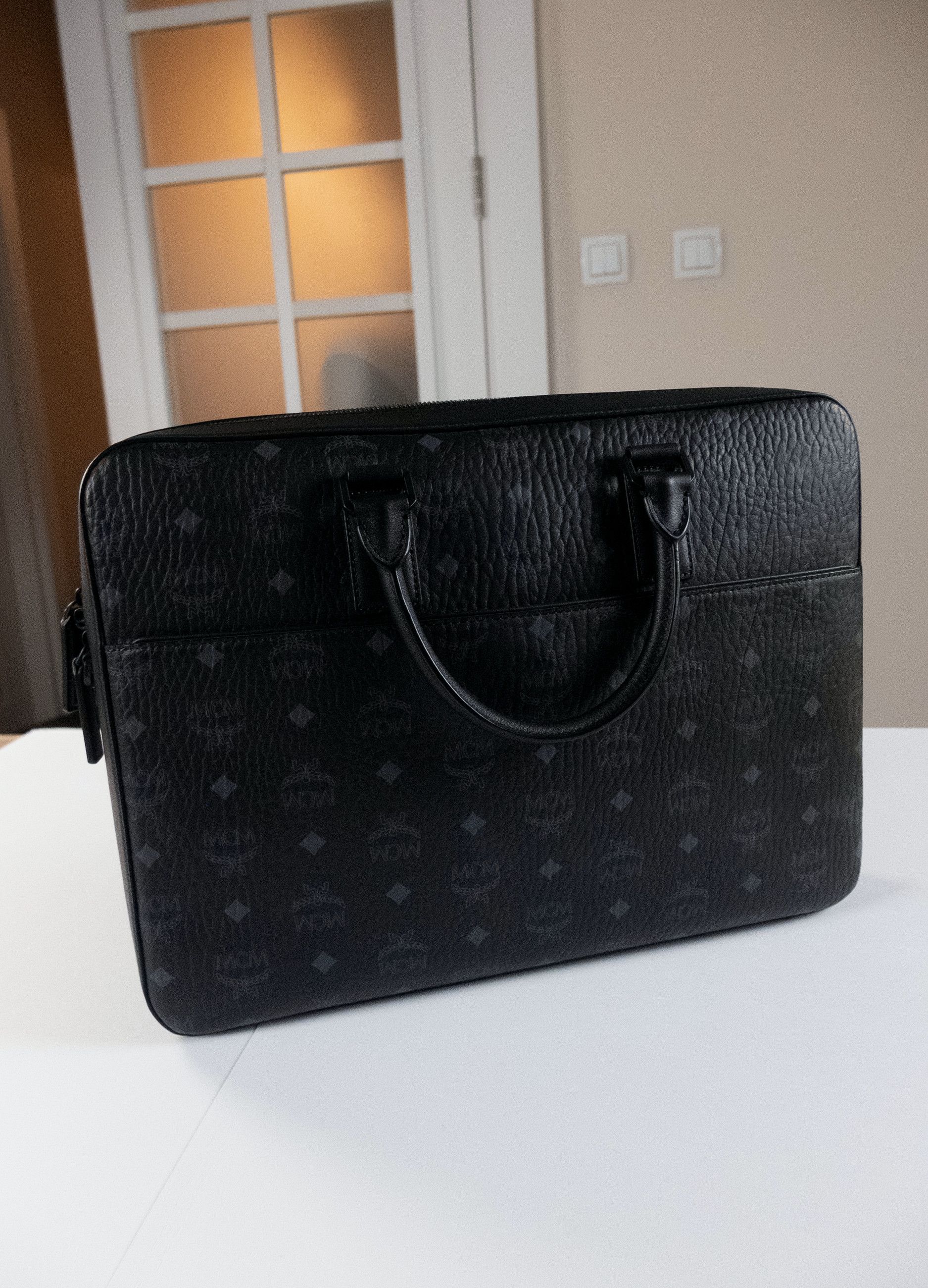 MCM MCM Large Klassik black coated canvas briefcase bag Size ONE SIZE - 2 Thumbnail