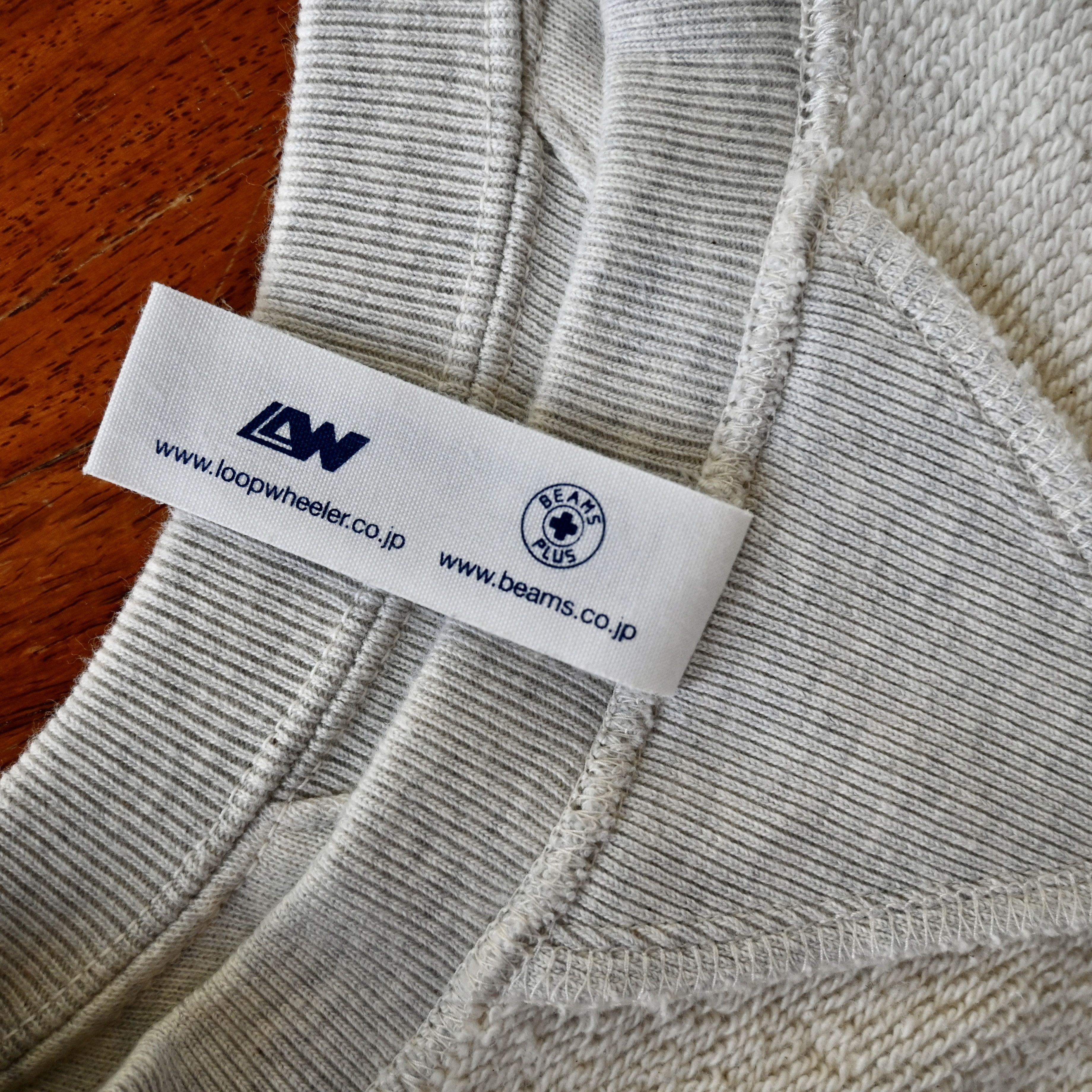 Beams Plus × Loopwheeler Beams Plus x Loopwheeler sweatshirt, oatmeal, made in Japan Size US M / EU 48-50 / 2 - 17 Thumbnail