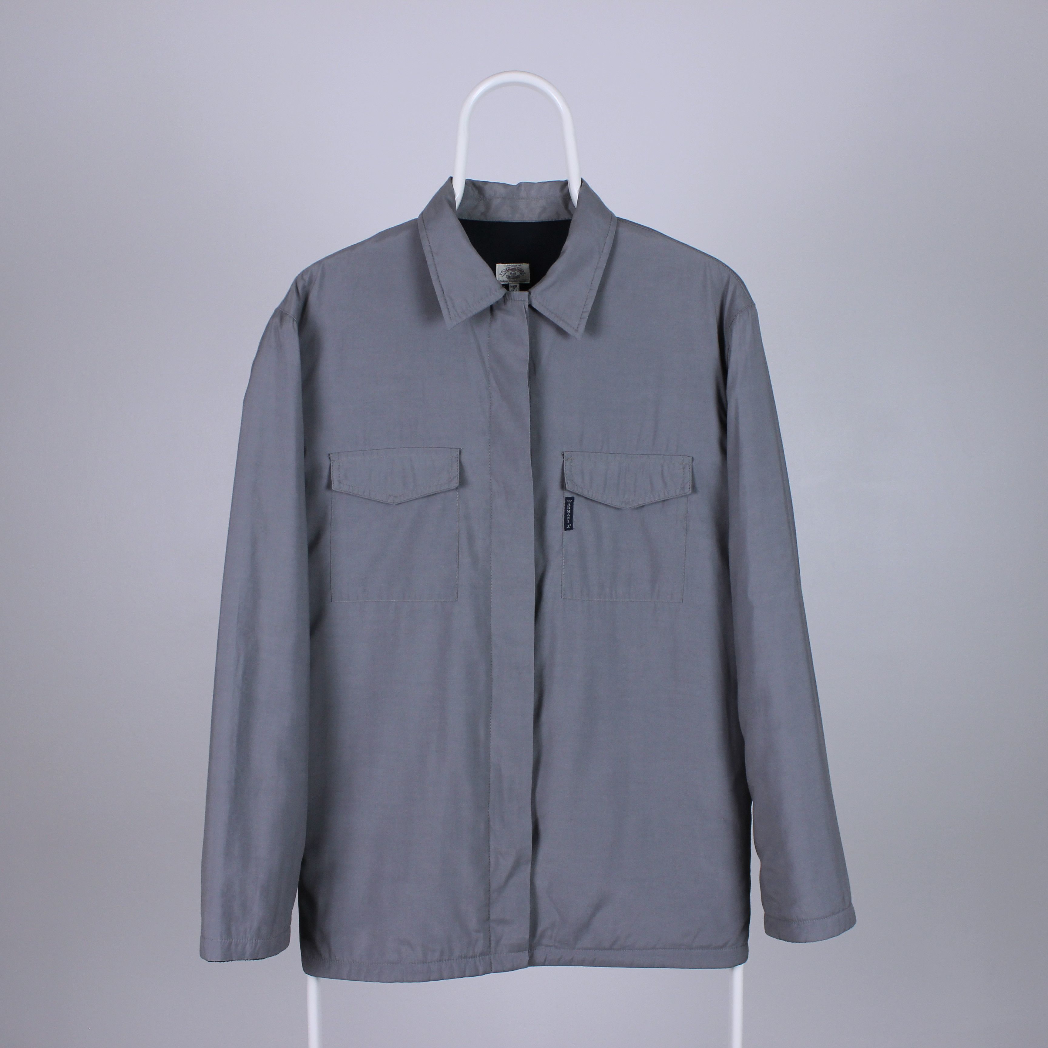 Armani Armani jeans overshirt shirt nylon rarity S M gray Size US M / EU 48-50 / 2 - 3 Thumbnail